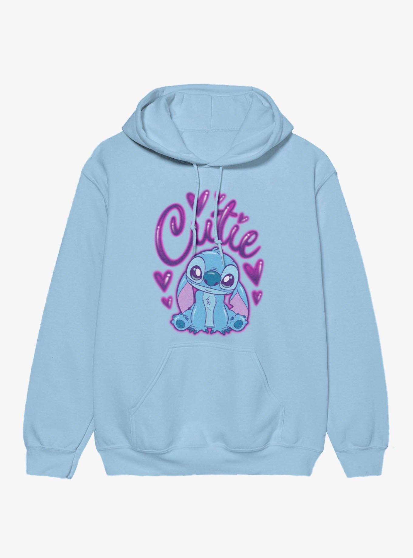 Disney Lilo & Stitch Cutie Heart Spray Paint Hoodie, , hi-res