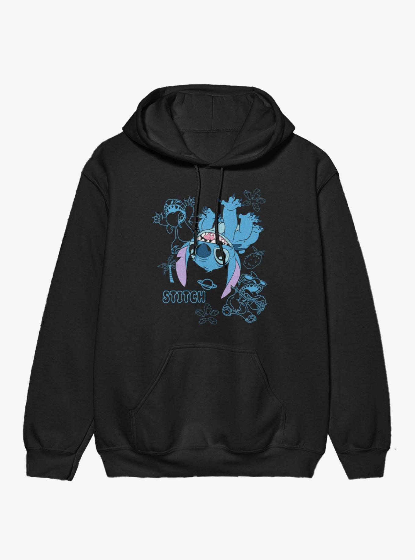 Disney Lilo & Stitch Upsidedown And Outlined Fun Hoodie, , hi-res