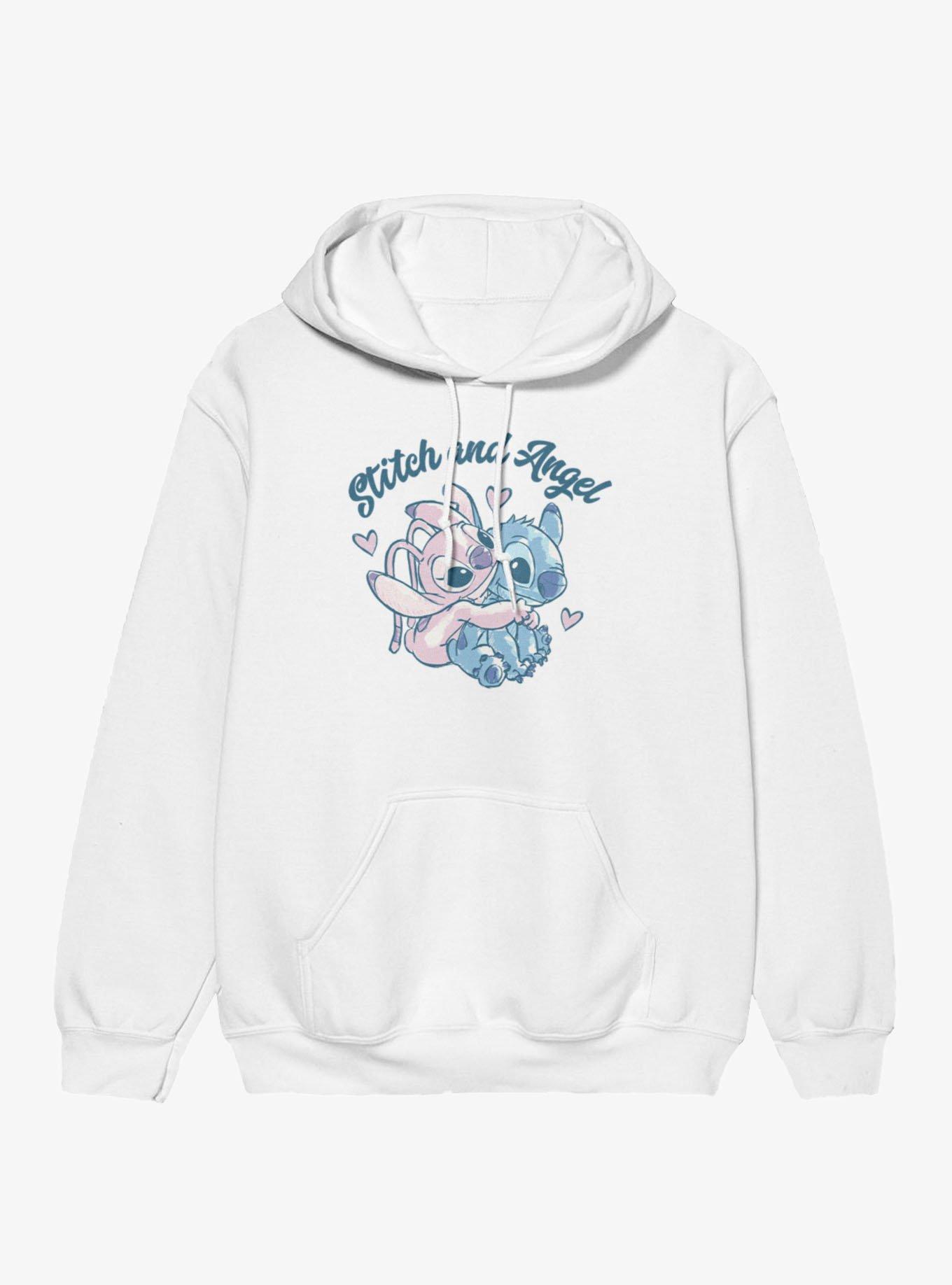 Disney Lilo & Stitch Stitch And Angel Heart Hug Hoodie, , hi-res