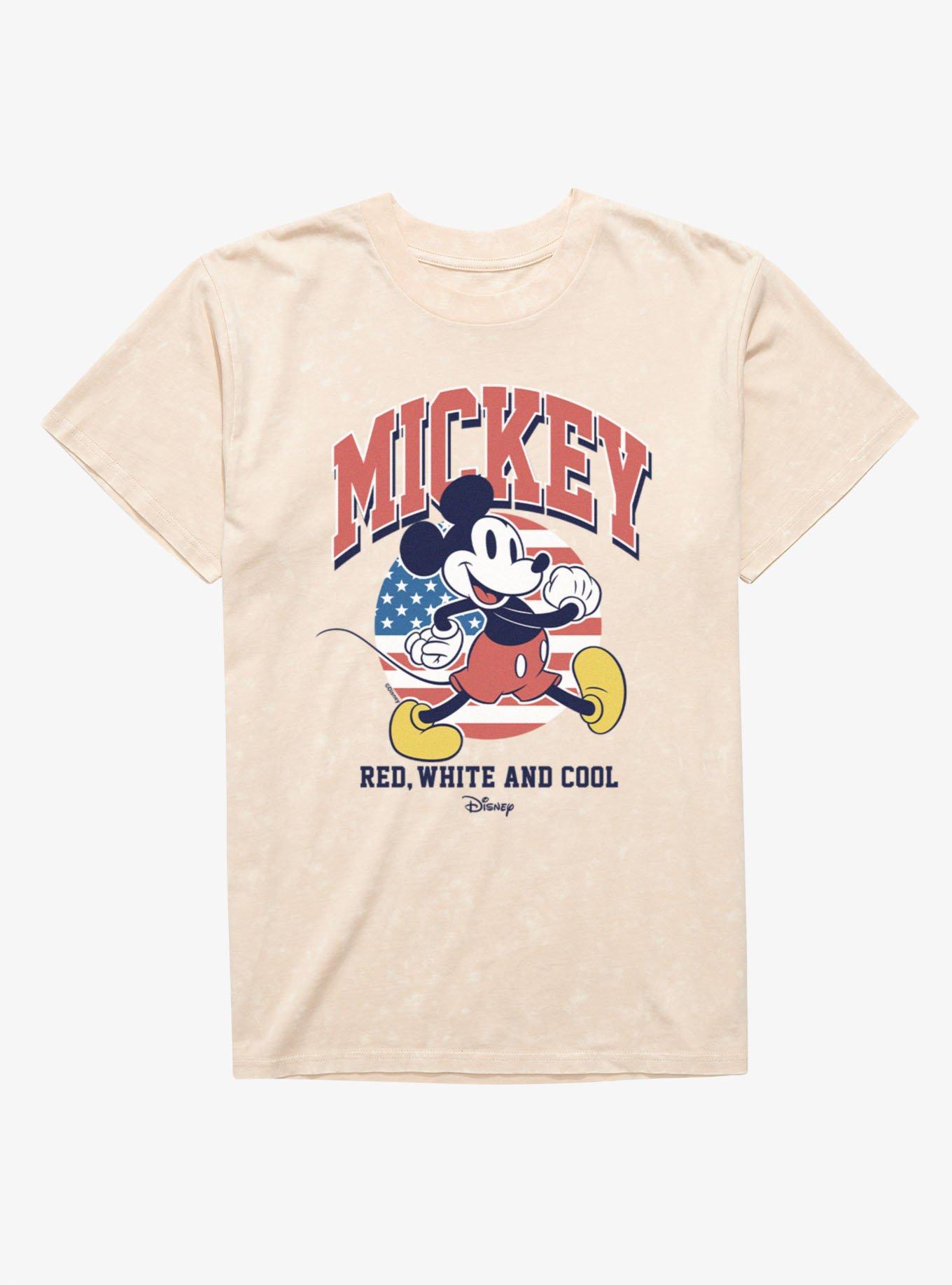 Disney Mickey Mouse Red White And Cool 4th Of July Mineral Wash T-Shirt, , hi-res