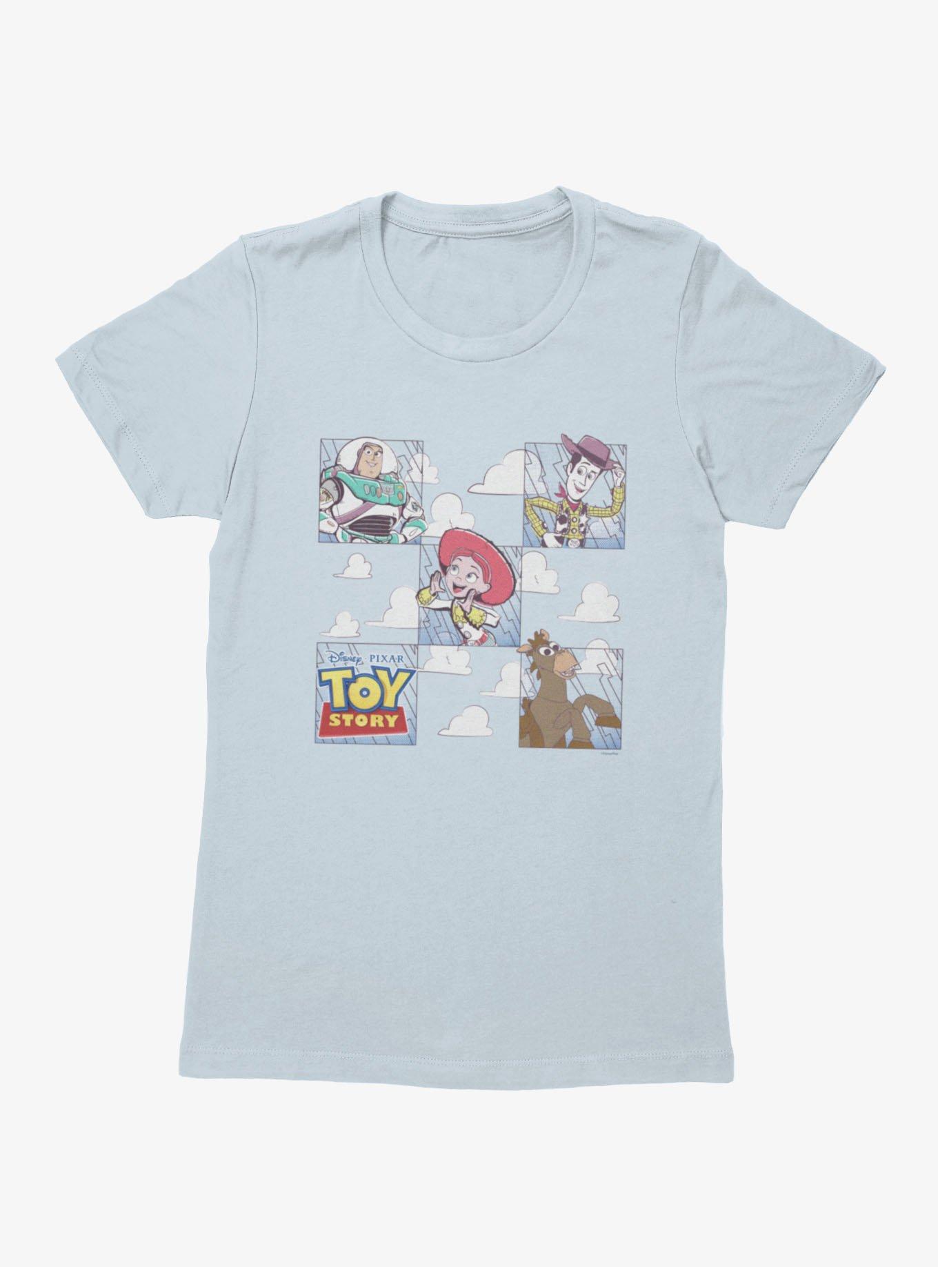Disney Pixar Toy Story Squared Up Partners Jessie Woody Buzz Bullseye Womens T-Shirt, , hi-res