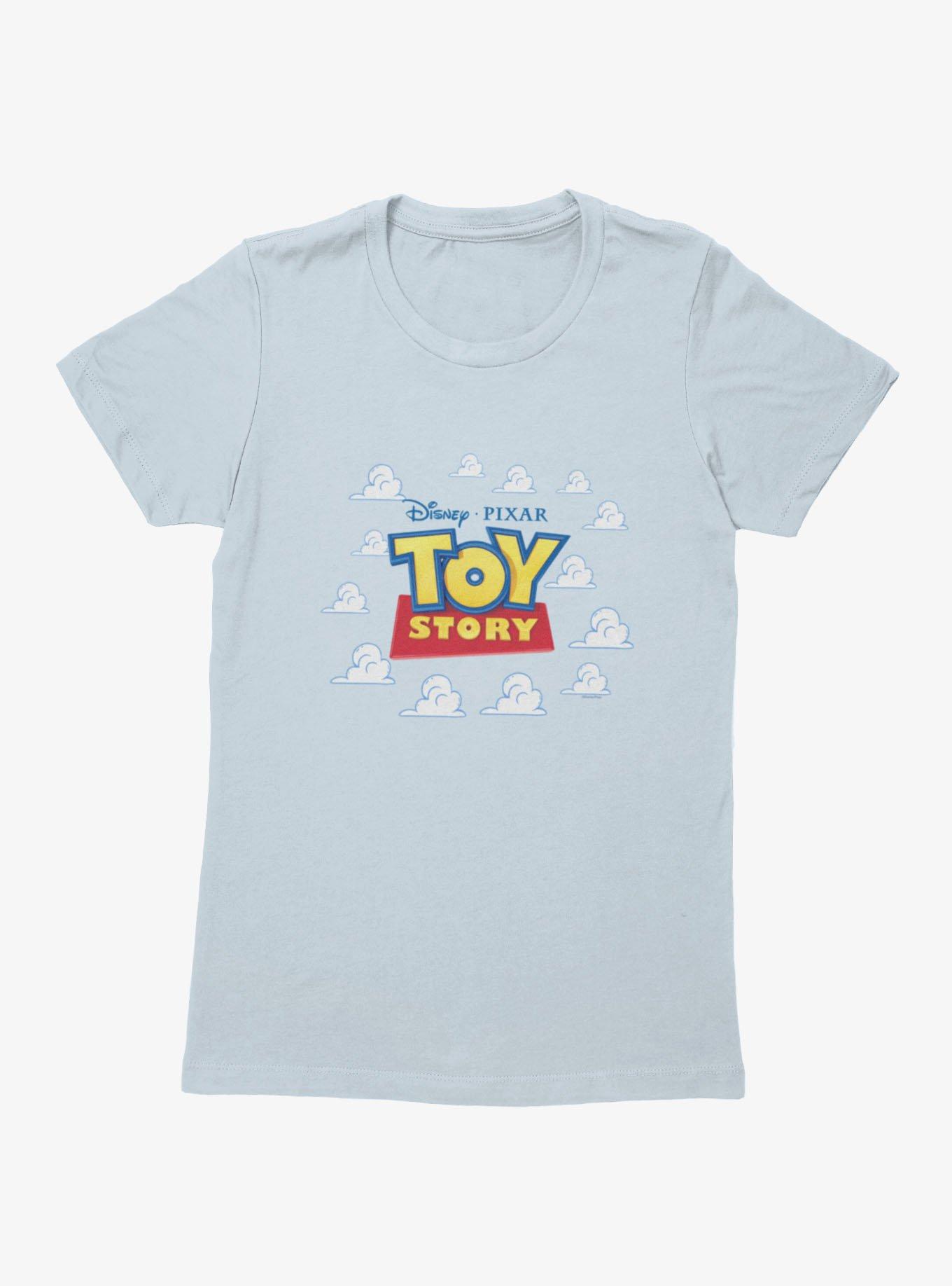 Disney Pixar Toy Story Classic Logo In The Clouds Womens T-Shirt, , hi-res