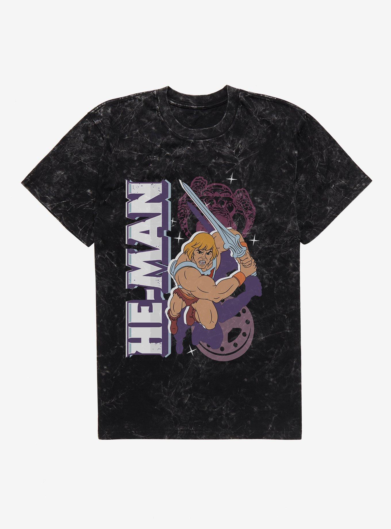 Masters Of The Universe He-Man Lunge Attack Mineral Wash T-Shirt, , hi-res