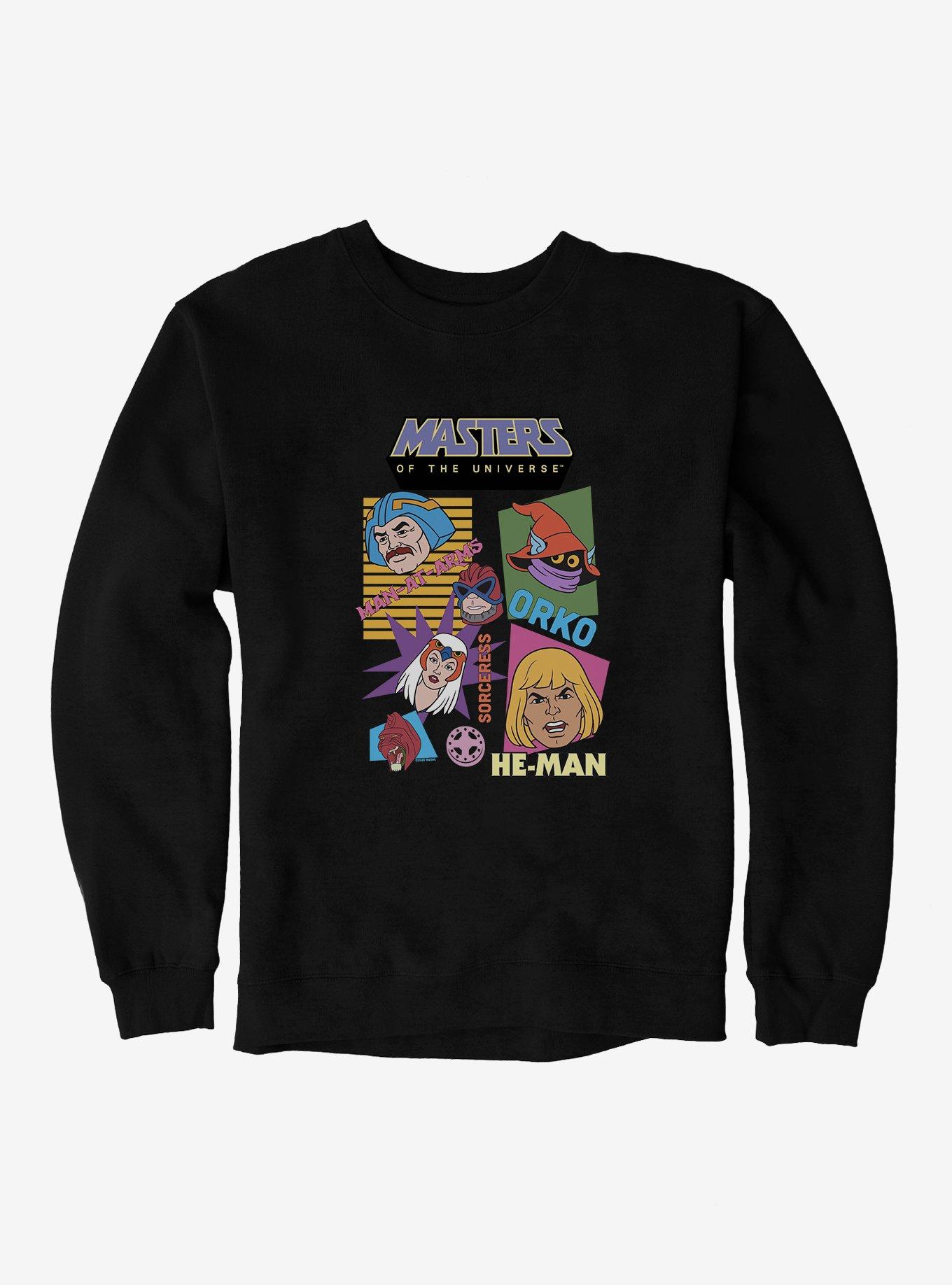 Masters Of The Universe Retro Hero Faces Sweatshirt, , hi-res
