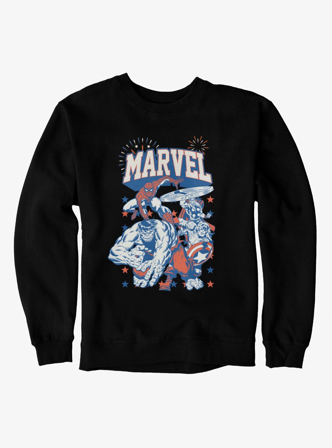 Marvel Retro Star Spangled Heroes Sweatshirt, , hi-res