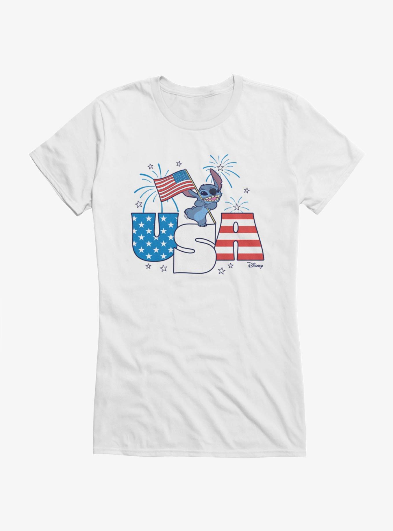 Disney Lilo & Stitch USA Stitch Fireworks Girls T-Shirt, , hi-res