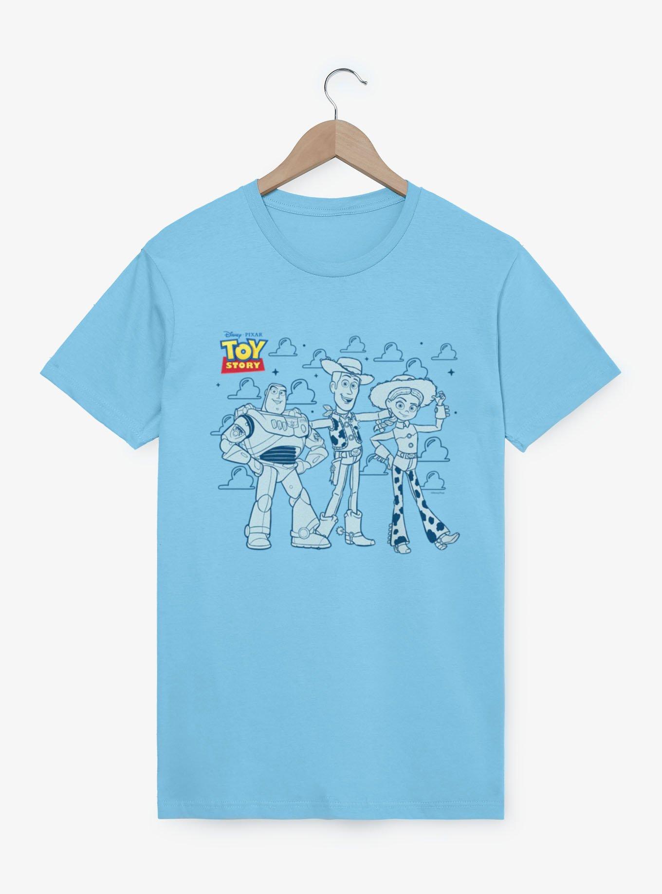 Disney Pixar Toy Story Trio Line Up Buzz Woody Jessie T-Shirt, , hi-res