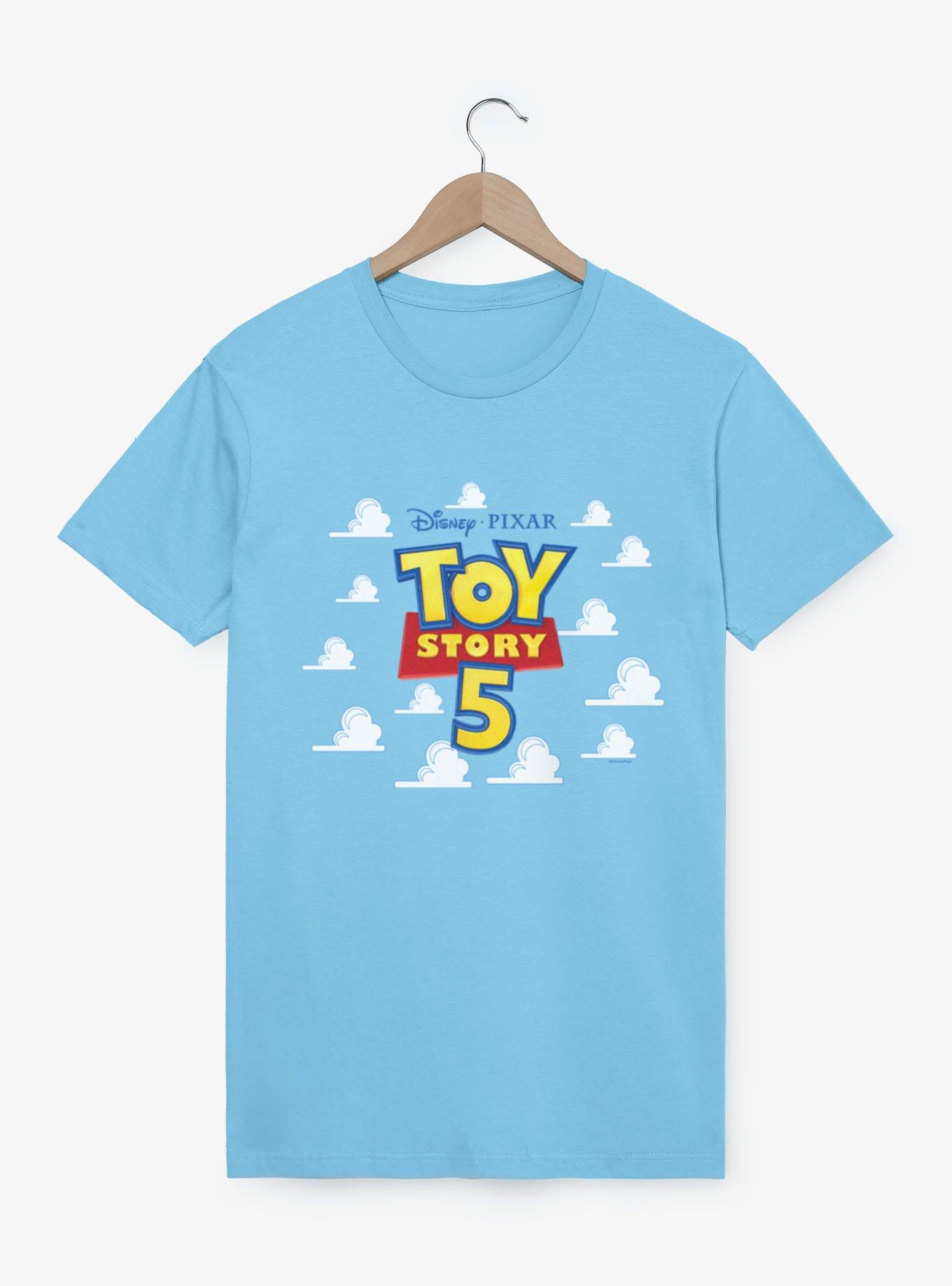 Disney Pixar Toy Story 5 Logo In The Clouds T-Shirt, , hi-res