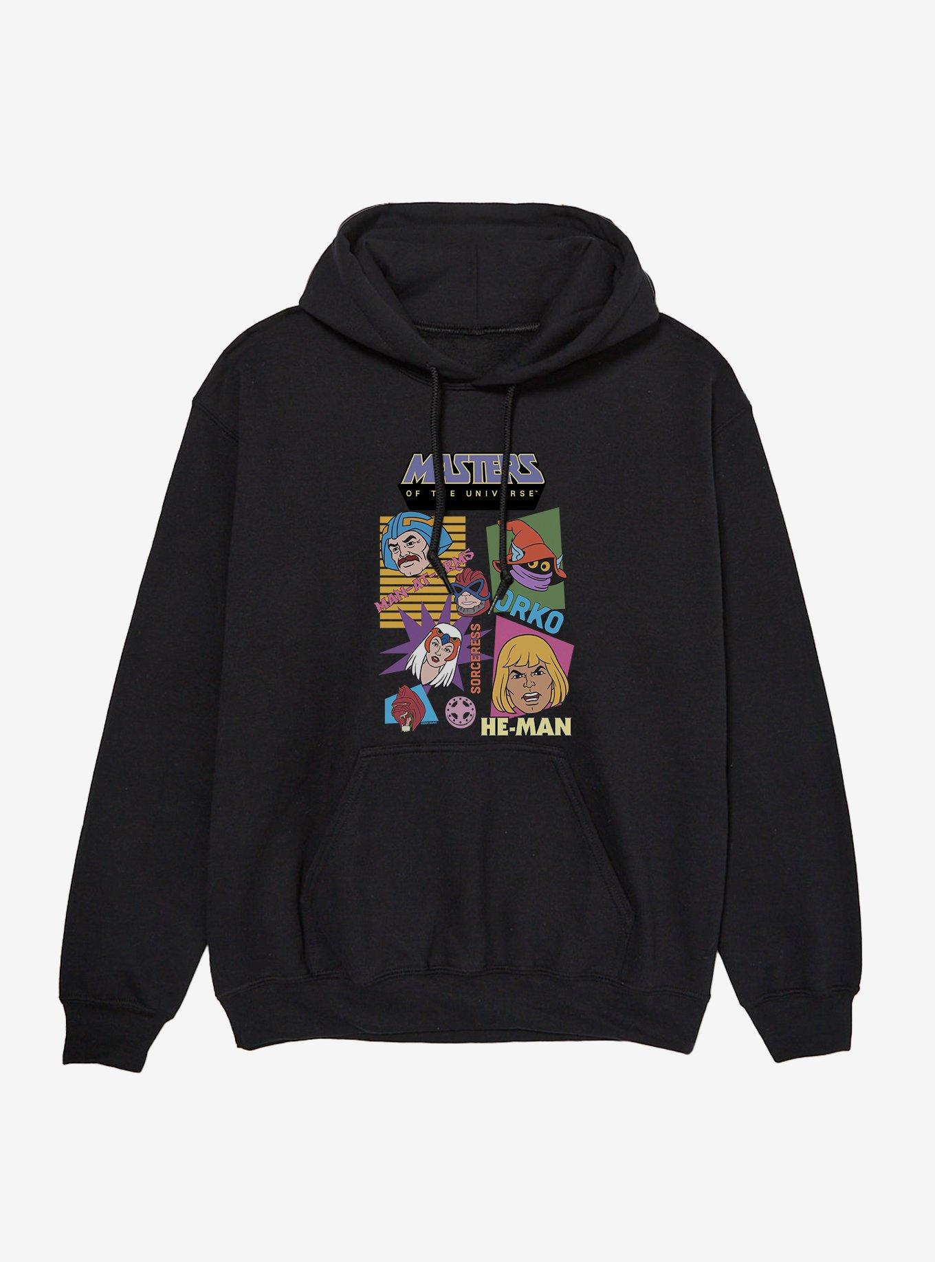 Masters Of The Universe Retro Hero Faces Hoodie, , hi-res