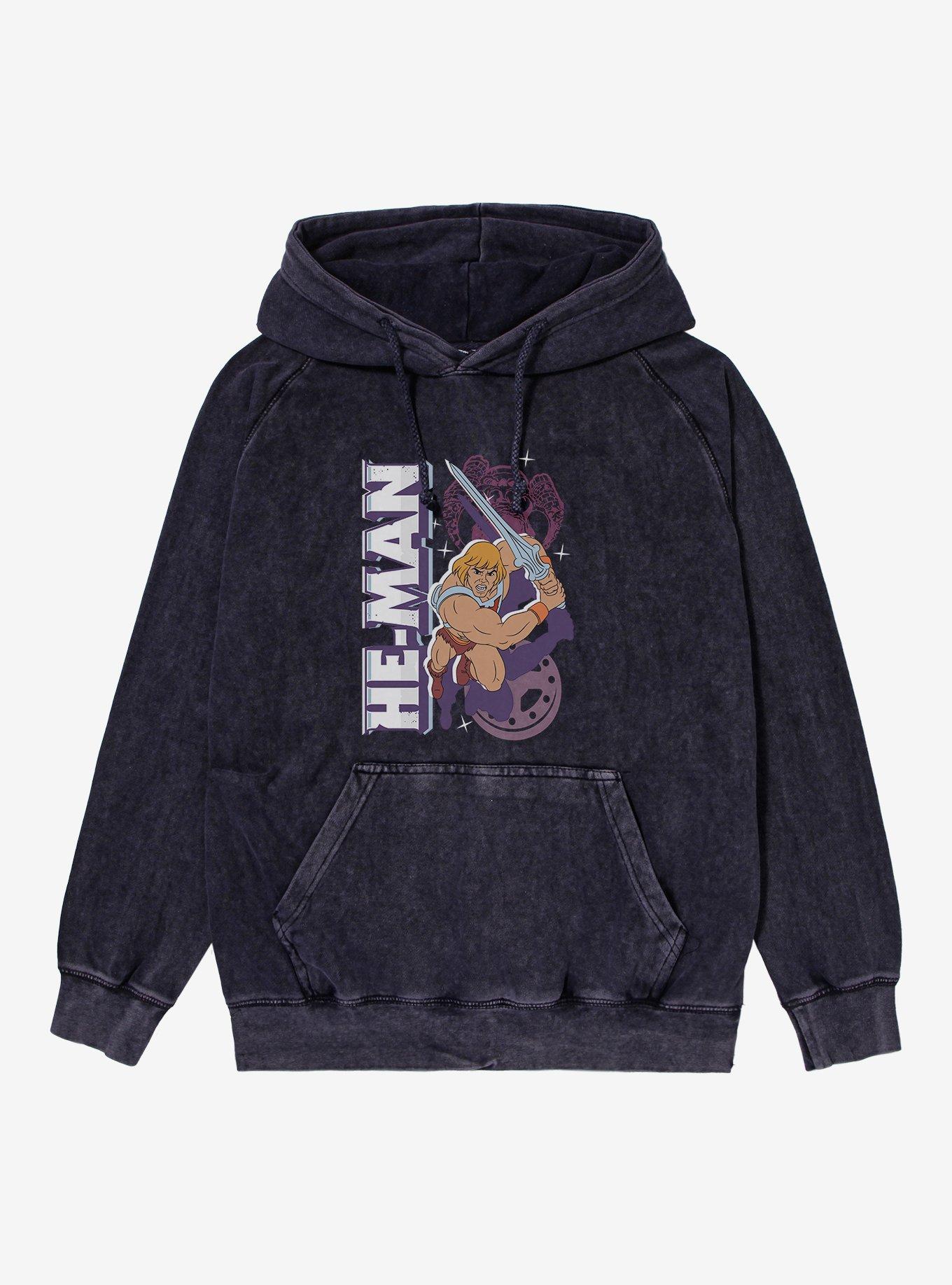 Masters Of The Universe He-Man Lunge Attack Mineral Wash Hoodie, , hi-res