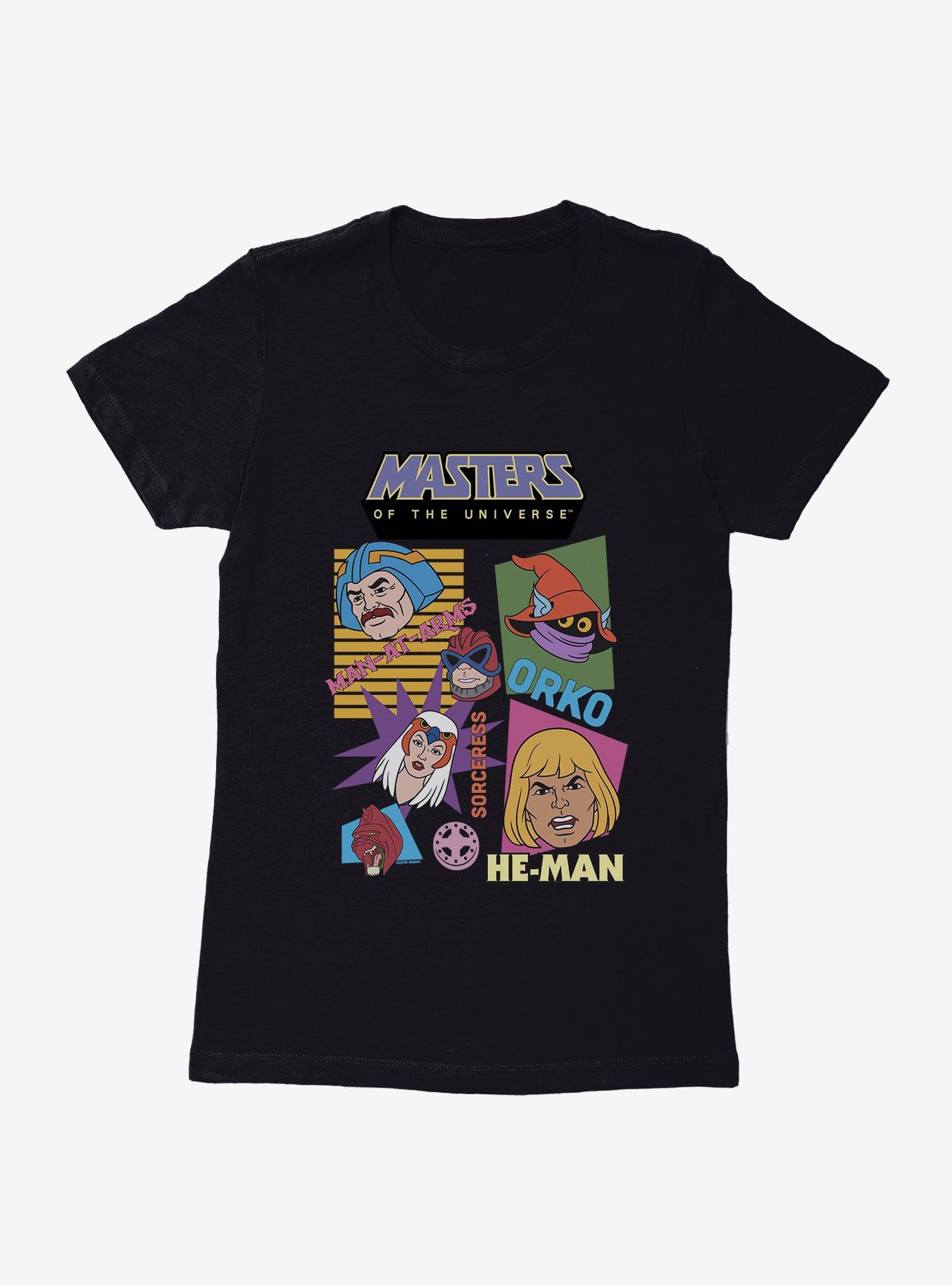 Masters Of The Universe Retro Hero Faces Womens T-Shirt, , hi-res