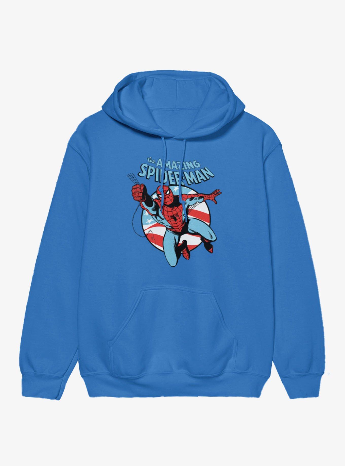 Marvel Retro Swinging Flag Circle Hoodie, , hi-res