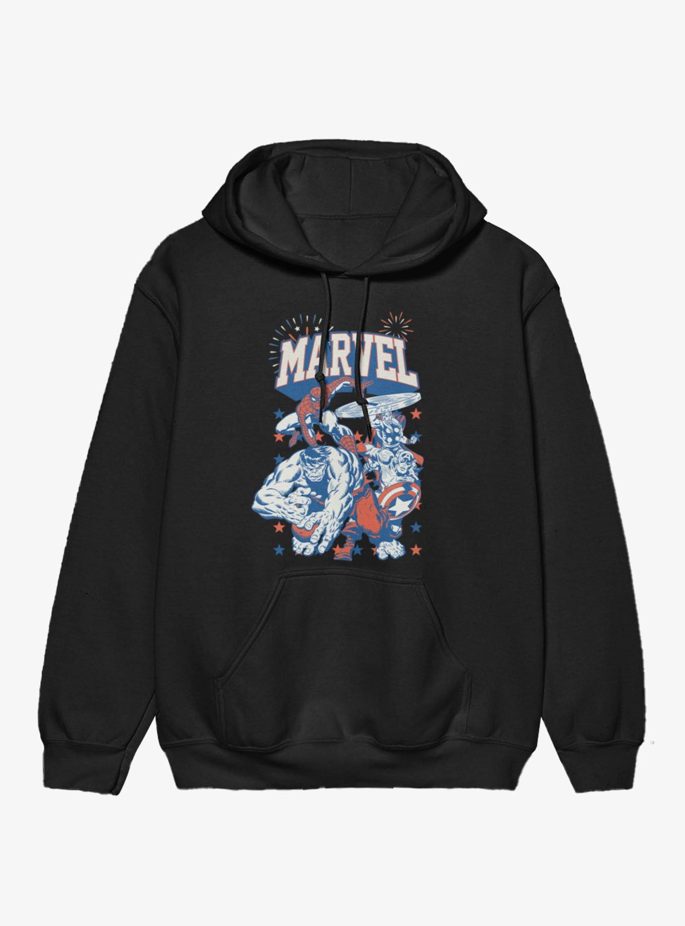 Marvel Retro Star Spangled Heroes Hoodie, , hi-res