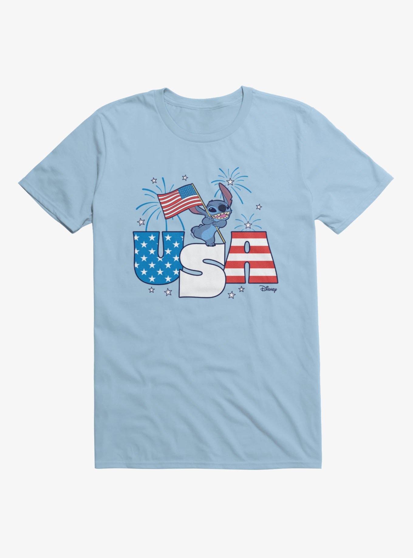 Disney Lilo & Stitch USA Stitch Fireworks T-Shirt, , hi-res