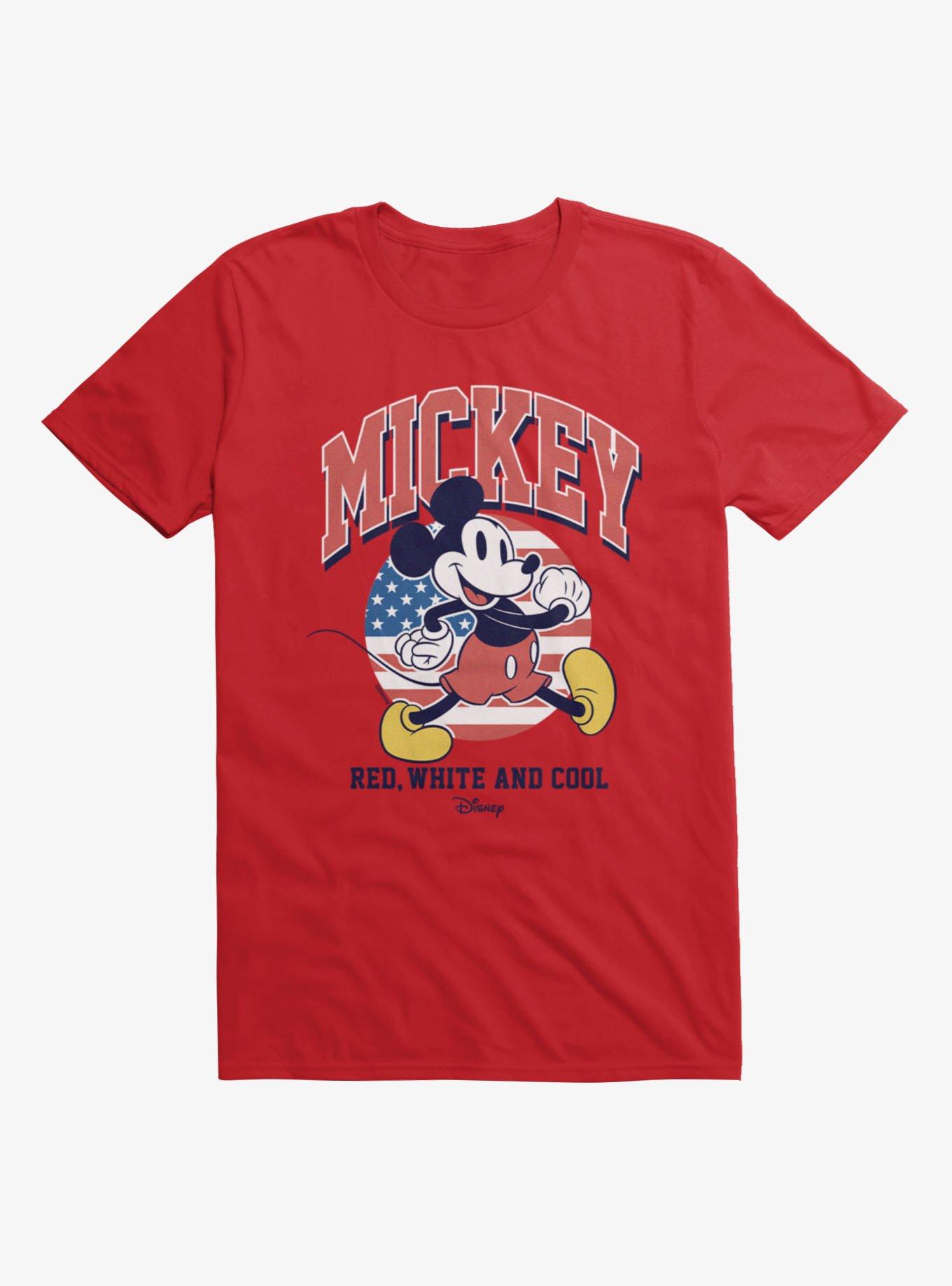 Disney Mickey Mouse Red, White And Cool T-Shirt, , hi-res