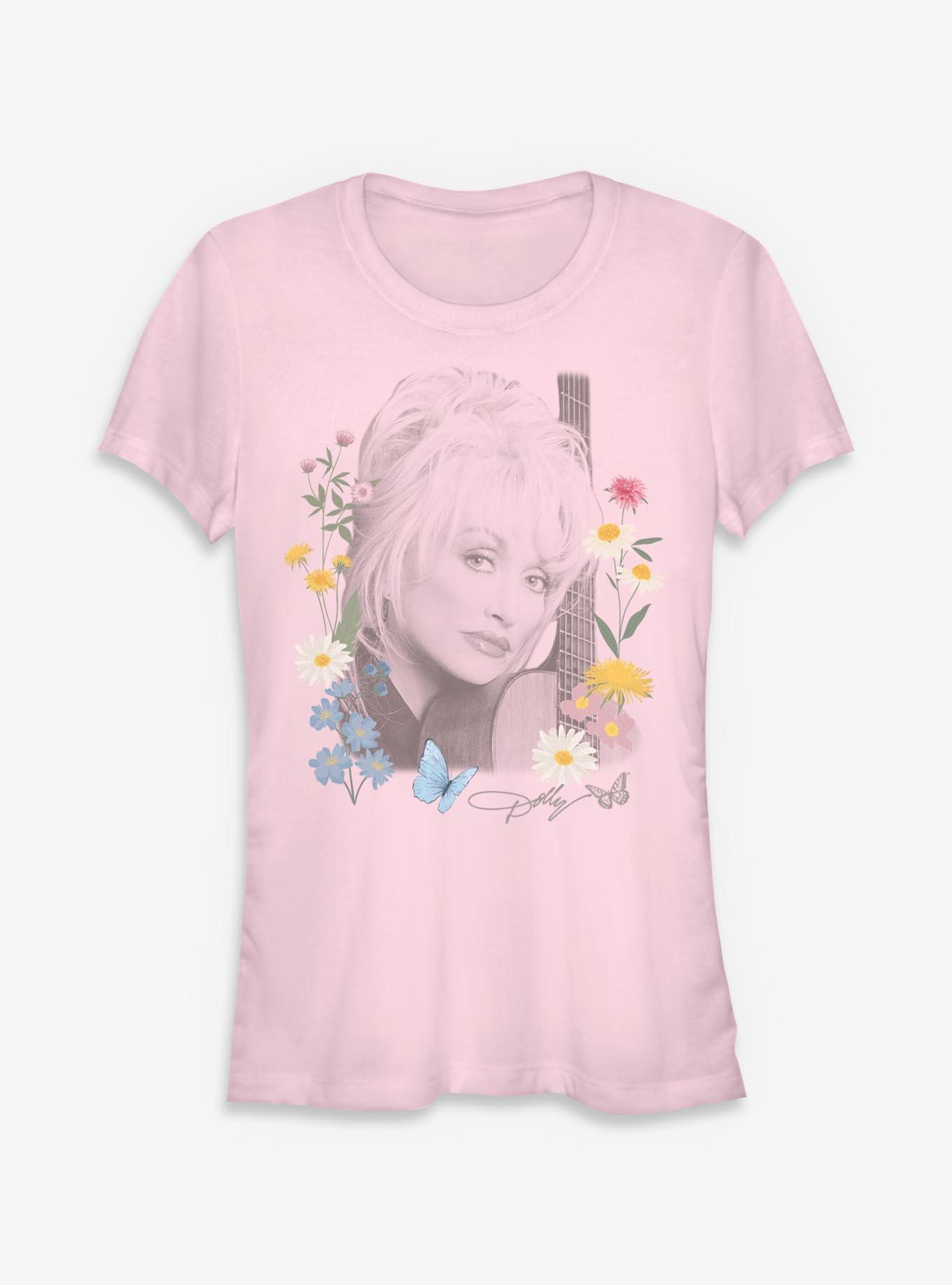 Dolly Parton Wildflowers Portrait Girls T-Shirt, , hi-res