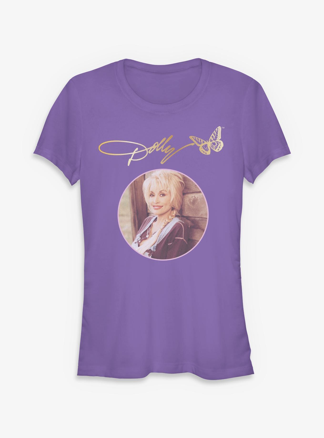 Dolly Parton Circle Signature Girls T-Shirt, , hi-res