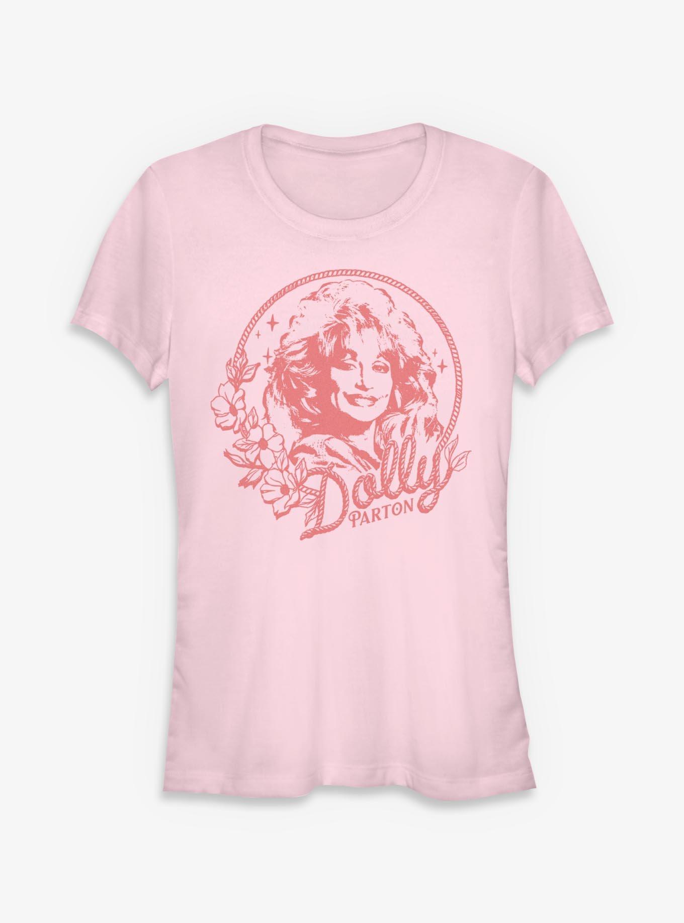 Dolly Parton Rope Circle Portrait Girls T-Shirt, , hi-res