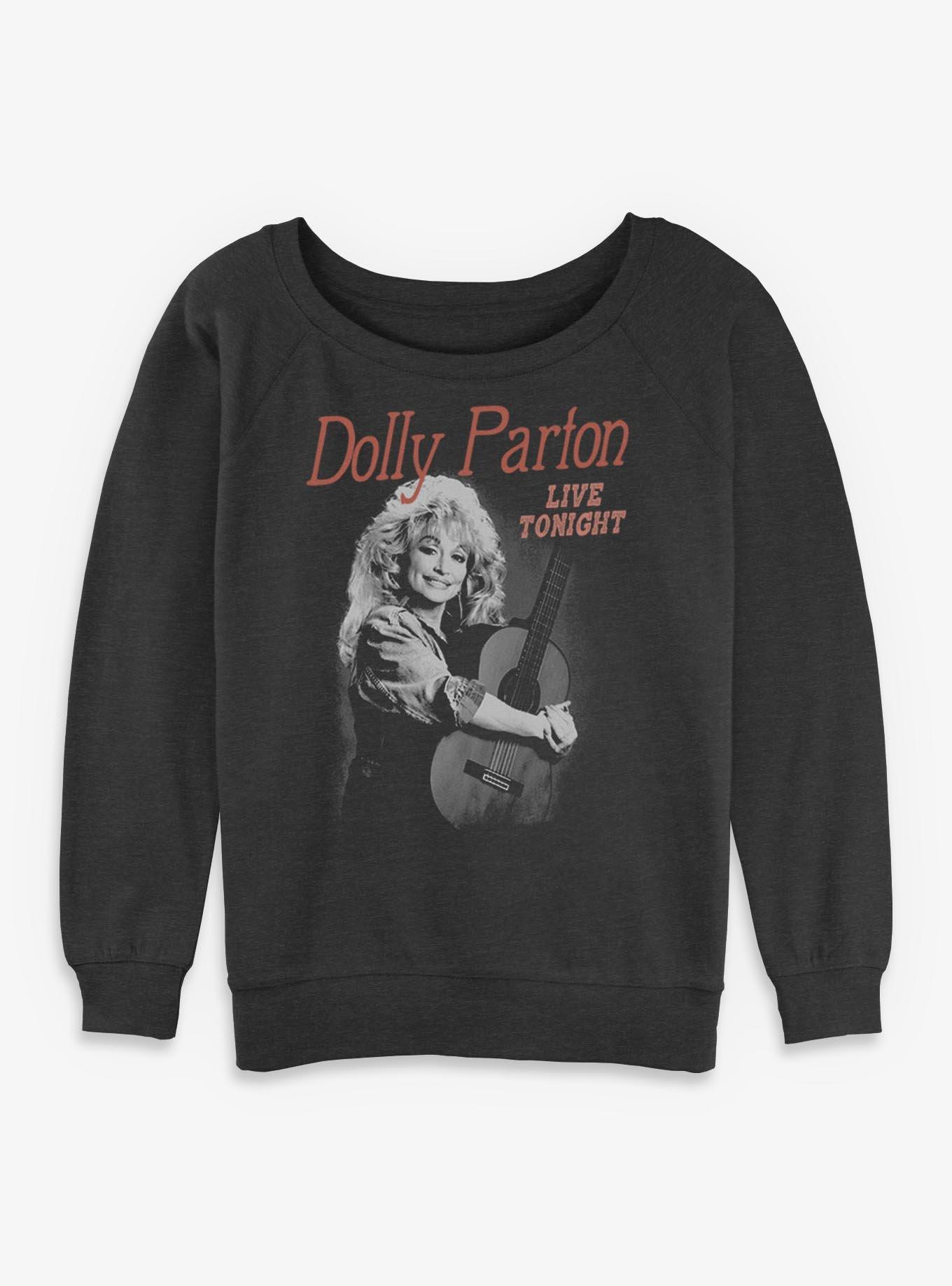Dolly Parton Live Tonight Girls Slouchy Sweatshirt, , hi-res