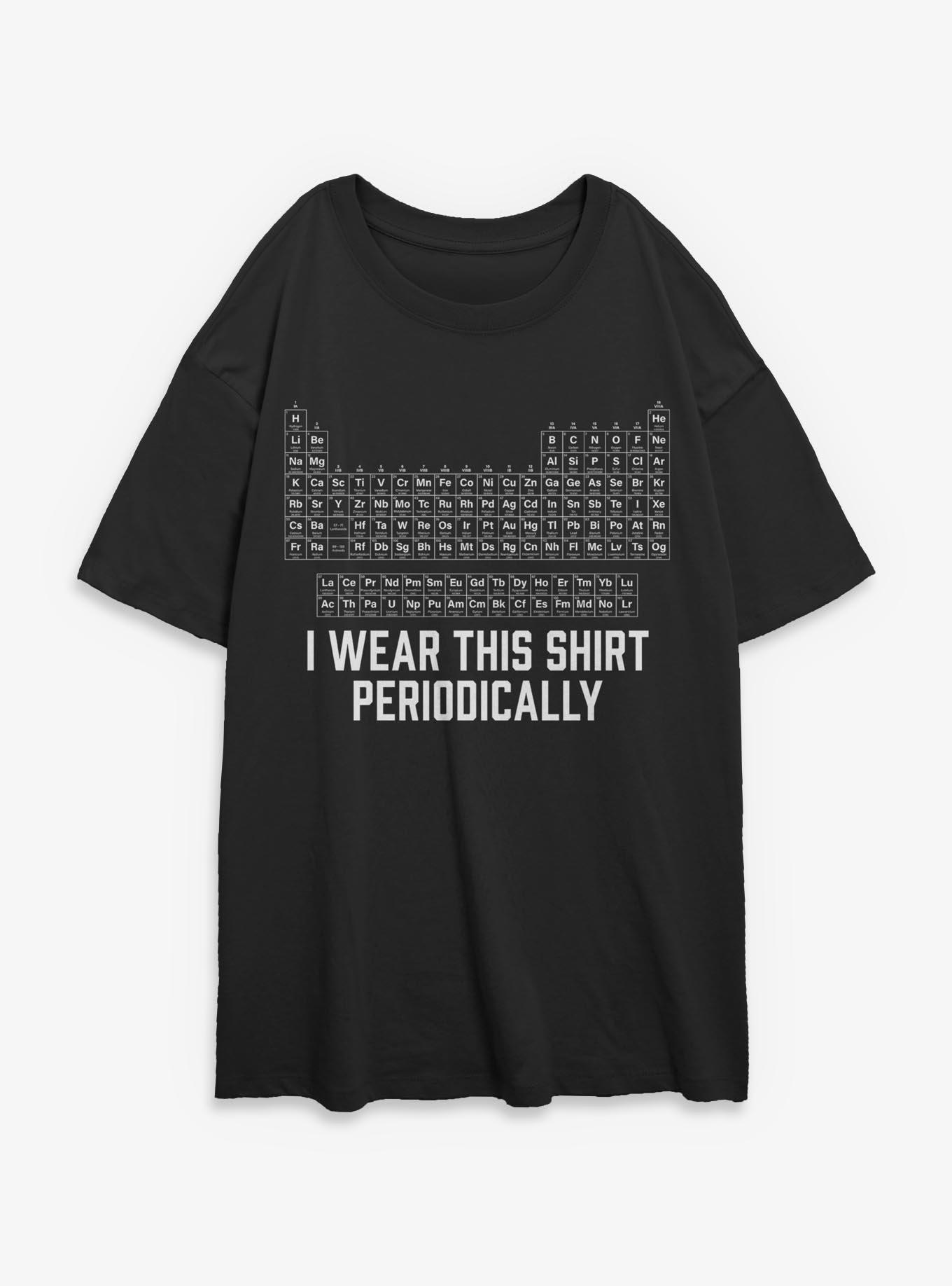 Periodic Table Girls Oversized T-Shirt