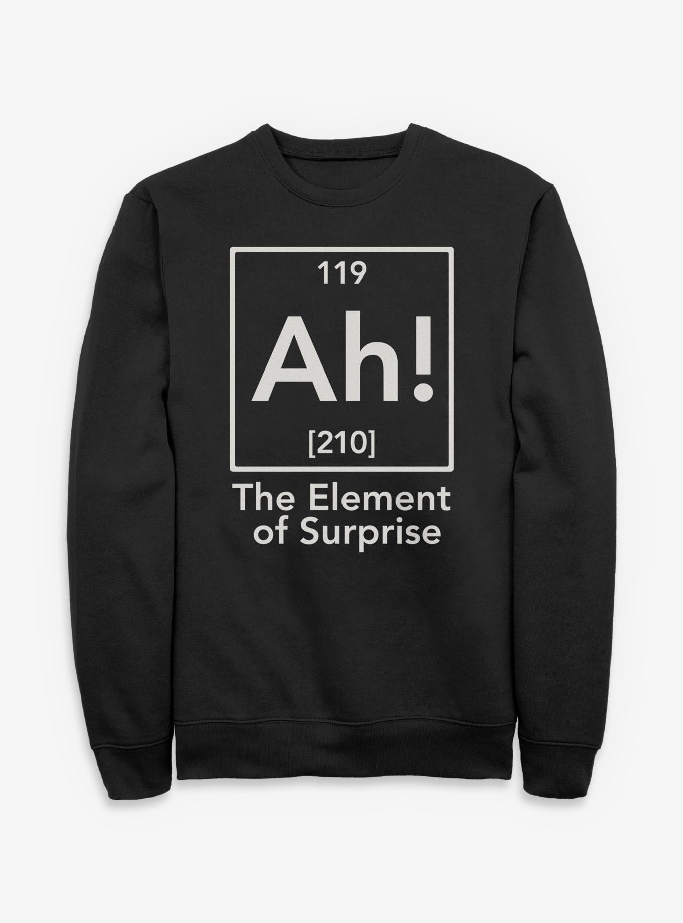 AH Element of Surprise Periodic Table Sweatshirt, BLACK, hi-res view 1