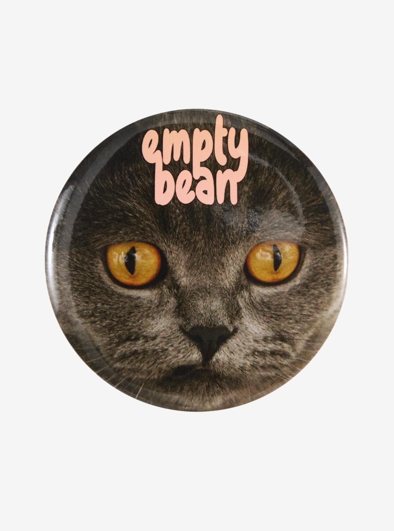 Empty Bean Cat Face 3 Inch Button | Hot Topic