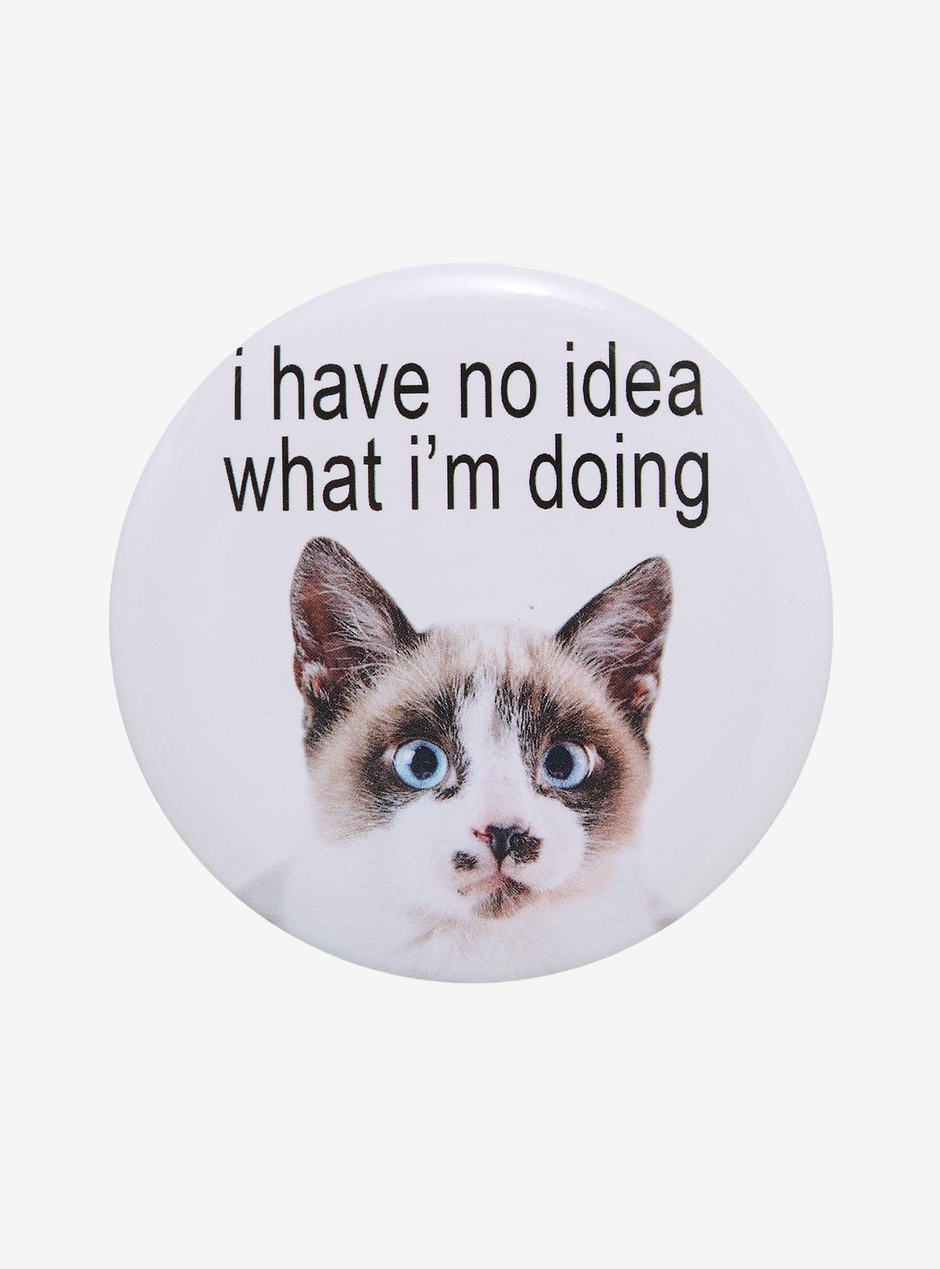 No Idea Cat 3 Inch Button | Hot Topic