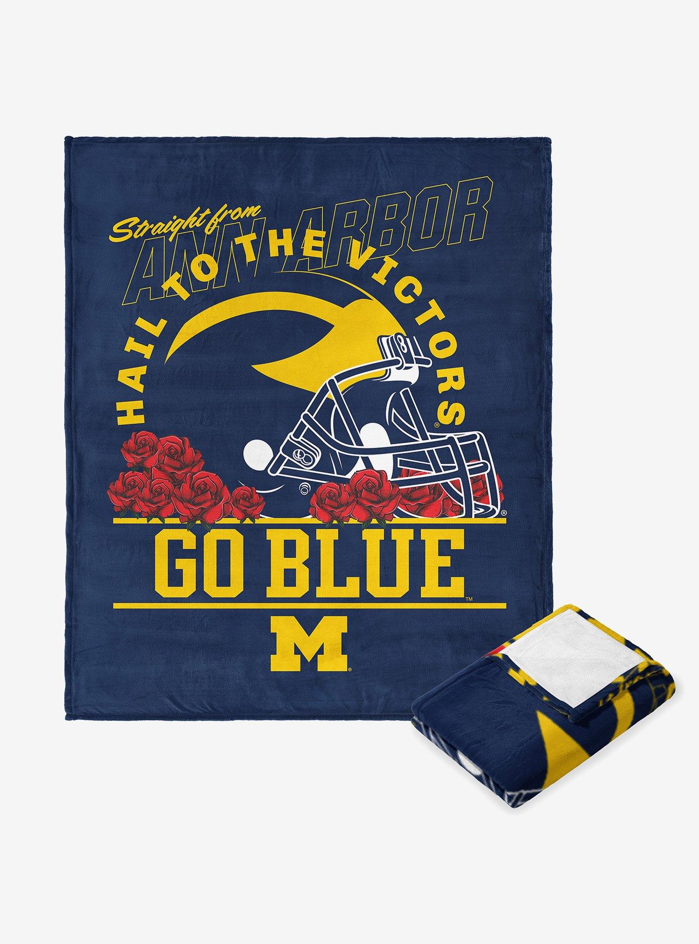 NCAA Michigan Wolverines The Victors Silk Touch Throw Blanket, , hi-res