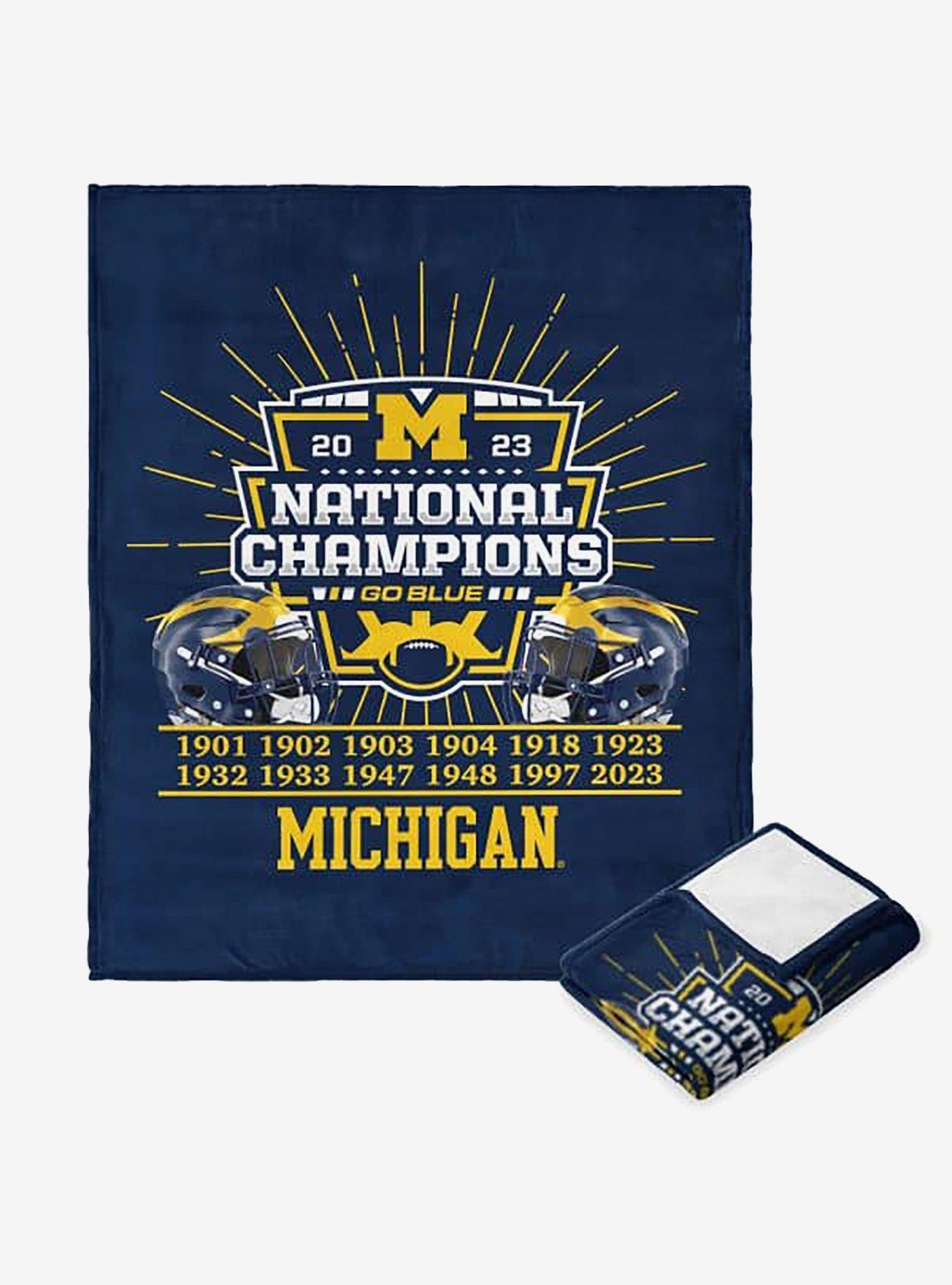 NCAA 2023 FBC Fissure Michigan Silk Touch Throw, , hi-res