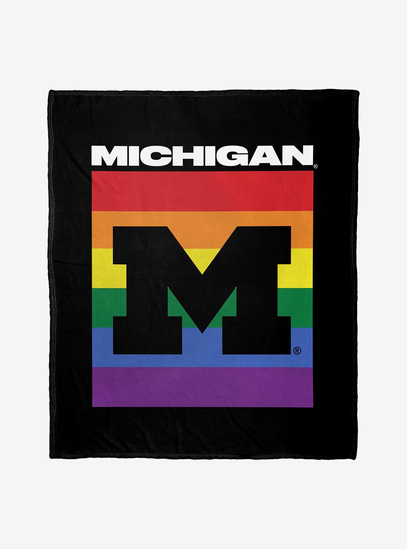 NCAA Michigan Pride Series Silk Touch Throw Blanket, , hi-res