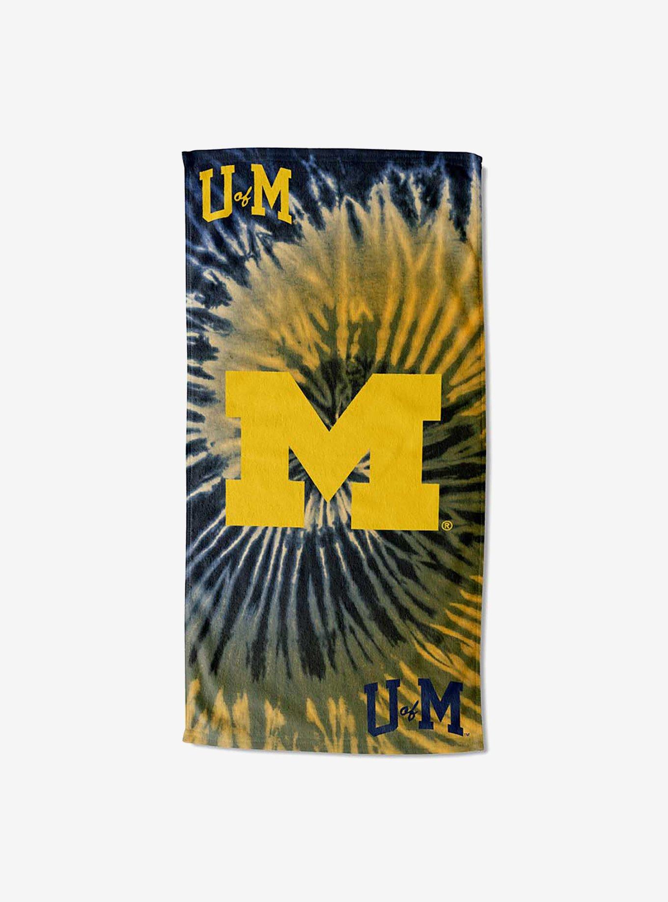 NCAA Michigan Psychedelic Beach Towel, , hi-res
