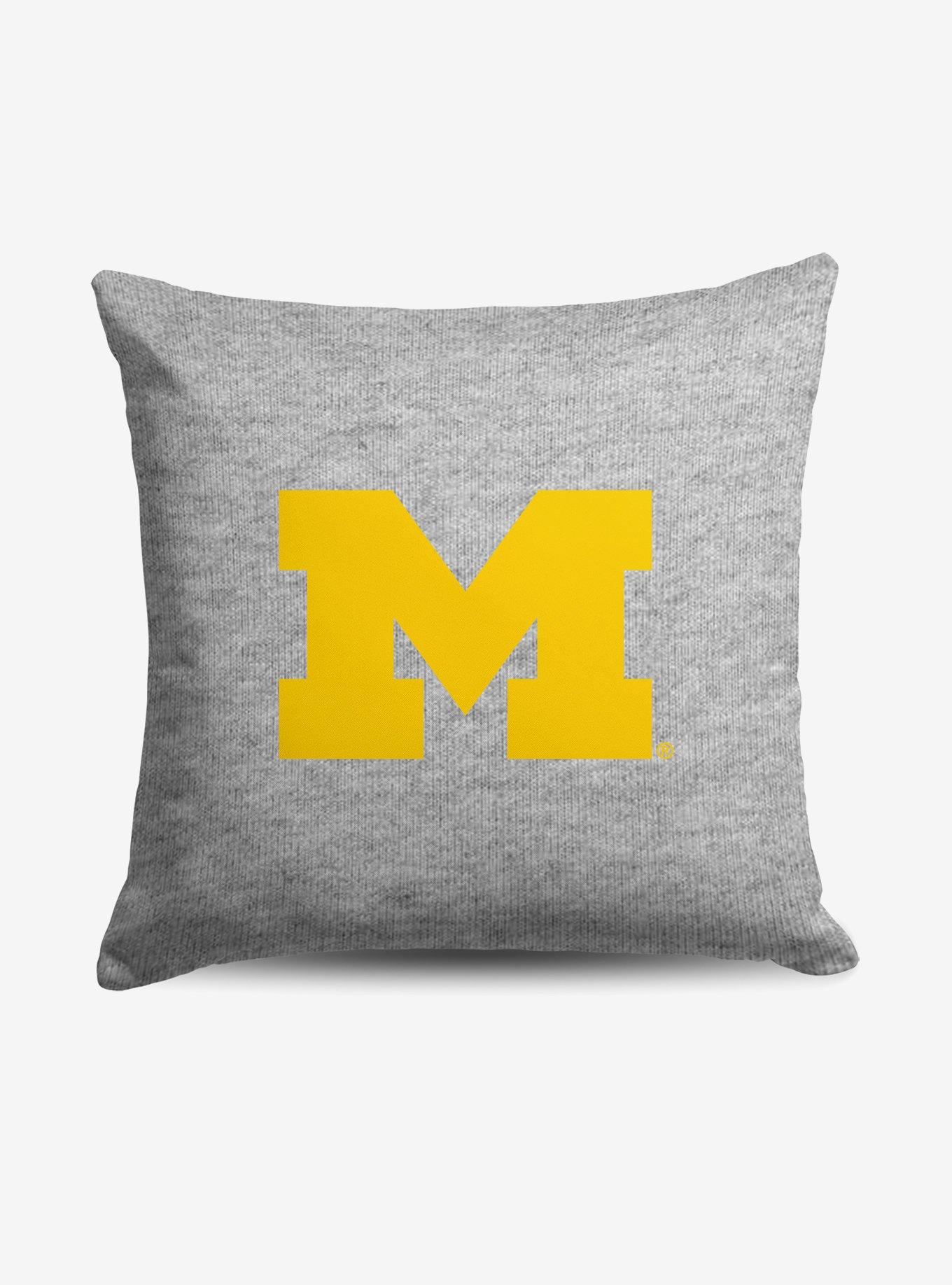 NCAA Michigan Wolverines Logo Sweatshirt Pillow, , hi-res