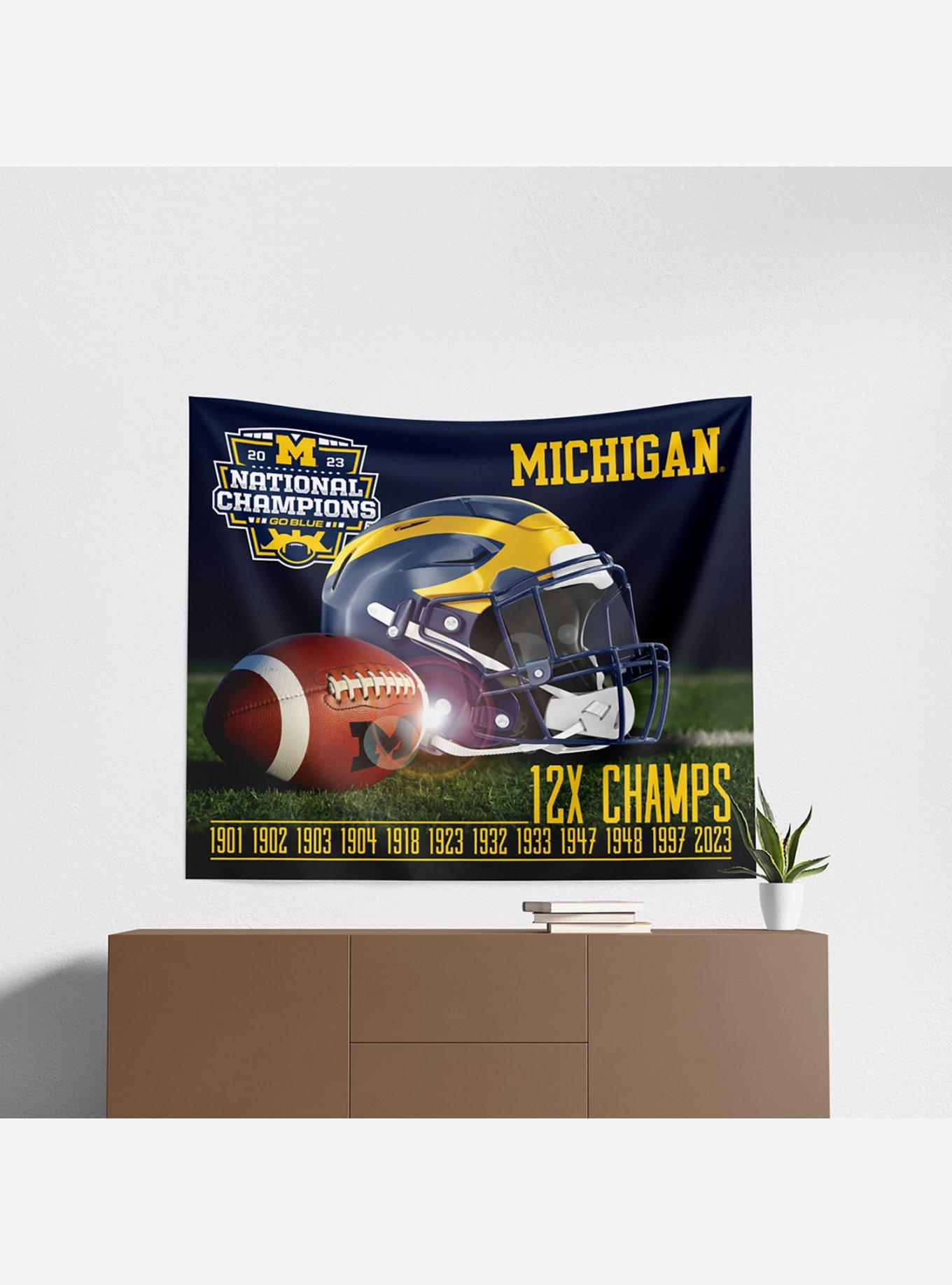 NCAA 2023 FBC Training Michigan Wall Hanging, , hi-res