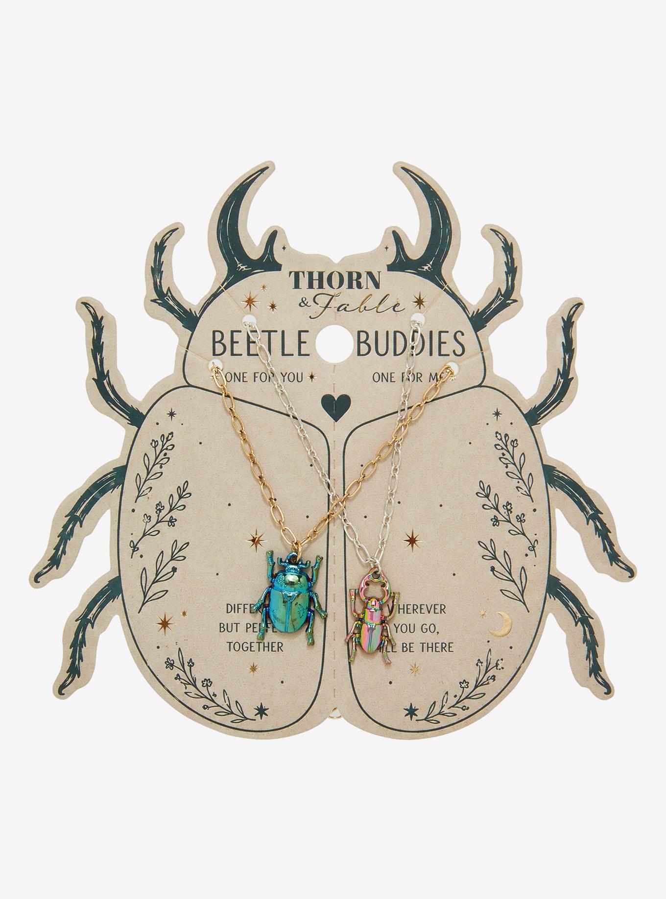 Thorn & Fable Beetles Best Friend Necklace Set