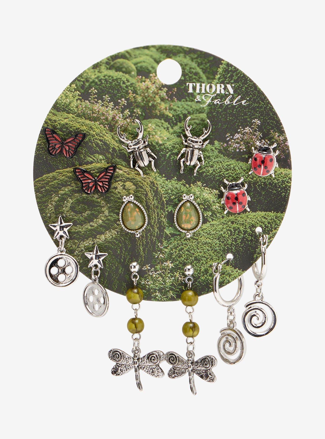 Thorn & Fable Forest Insect Earring Set