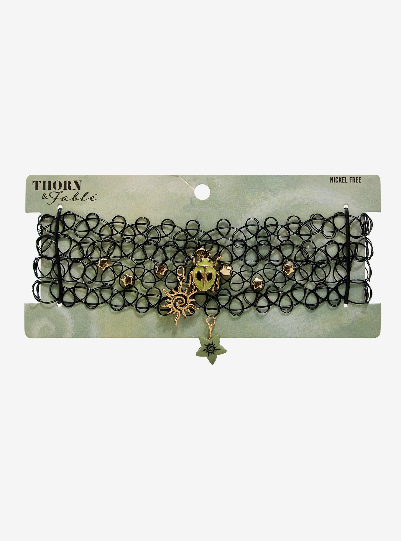 Thorn & Fable Insect Star Tattoo Choker Set