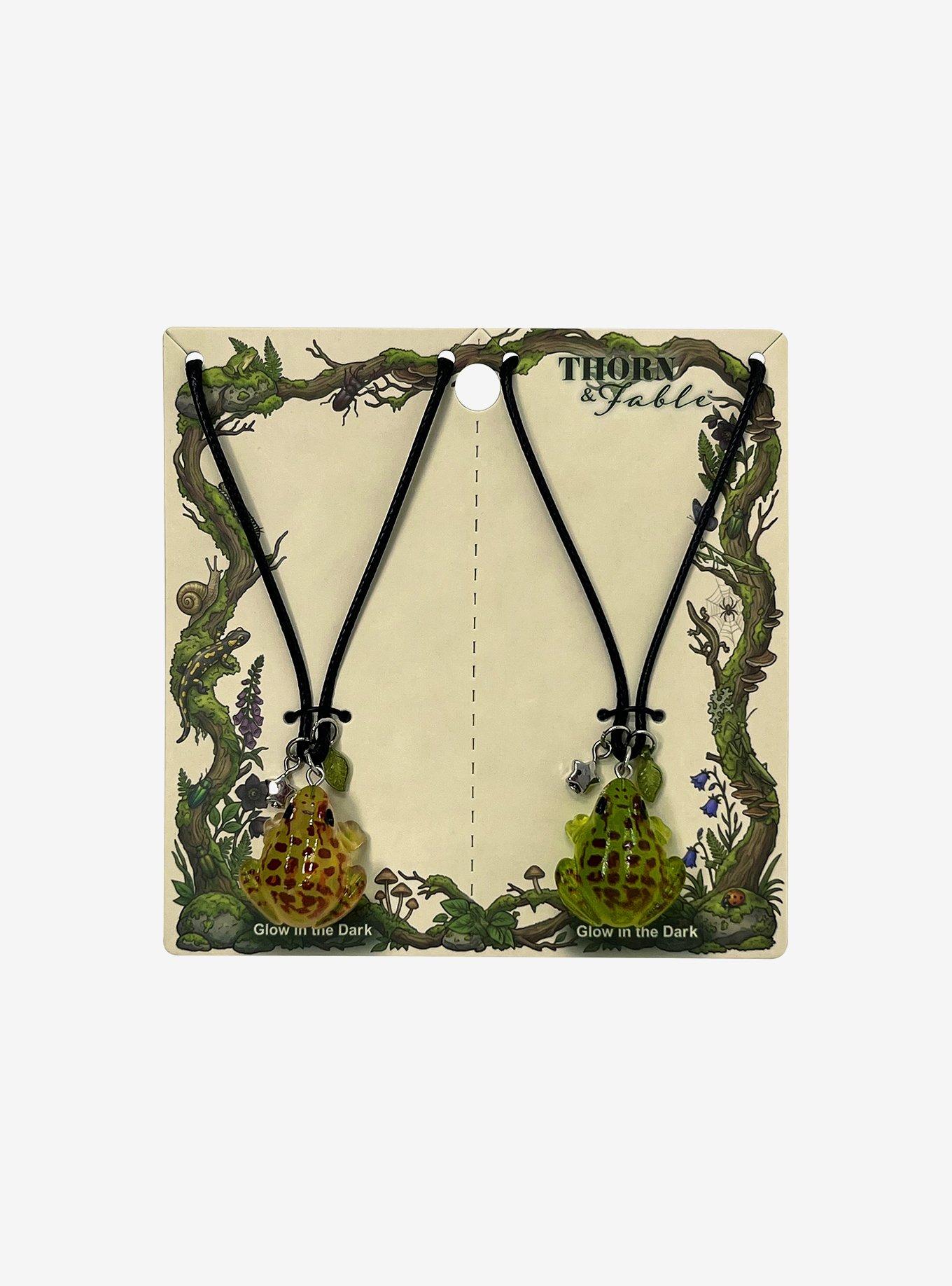 Thorn & Fable Frog Glow-In-The-Dark Best Friend Necklace Set