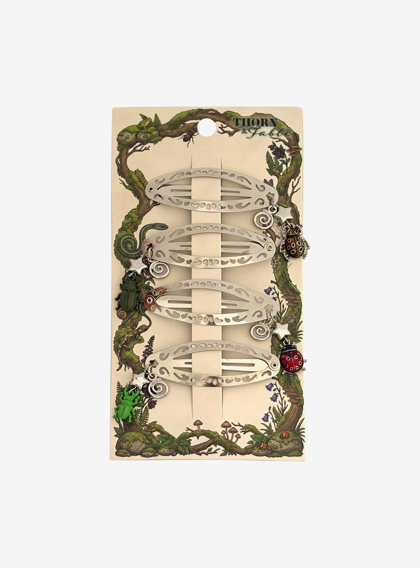 Thorn & Fable Beetle Hair Clip Set