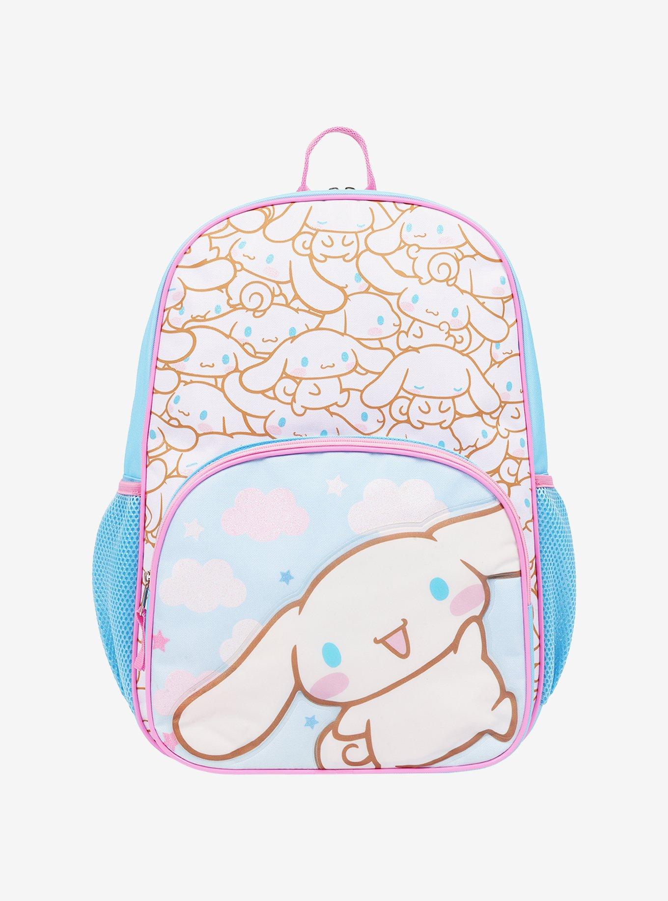 Sanrio Cinnamoroll Full-Size Bowler All-Over Print Backpack with Mesh Airflow Straps, , hi-res
