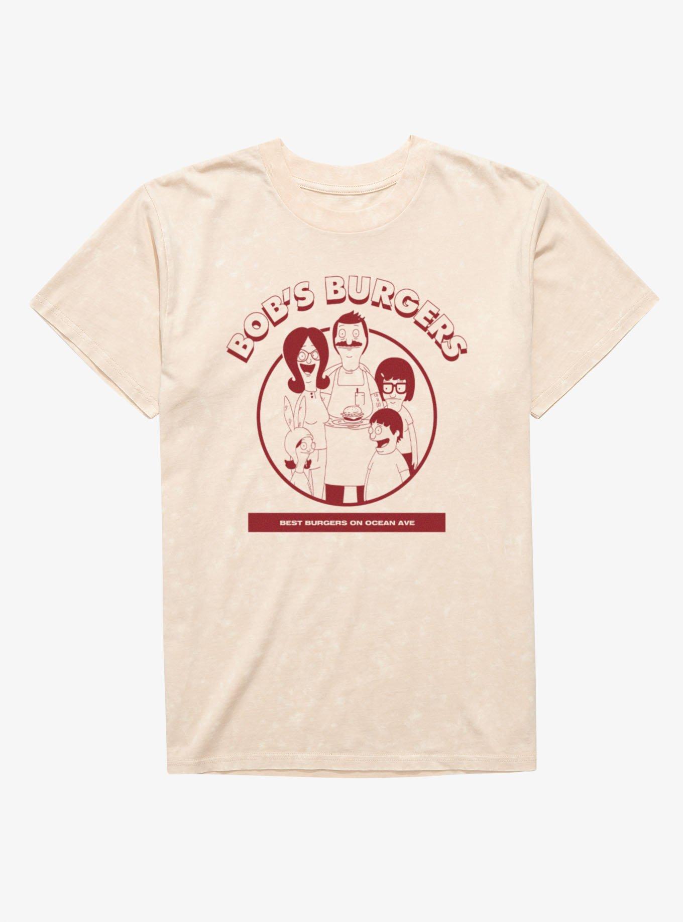 Bob's Burgers Best Burgers On Ocean Ave Mineral Wash T-Shirt, , hi-res