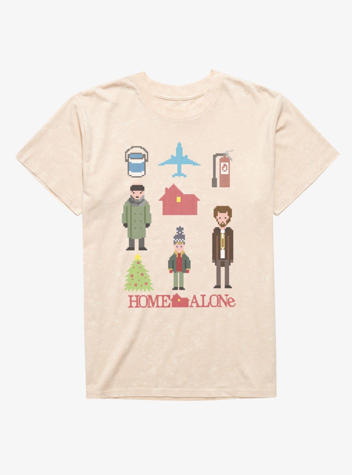 Home Alone Pixel Characters Mineral Wash T-Shirt, , hi-res