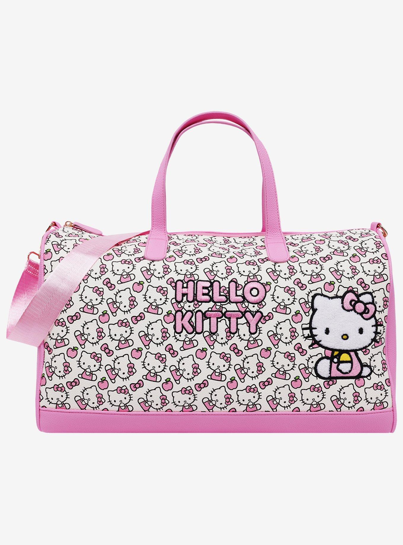 Ful Sanrio Hello Kitty Pink & White Weekender Duffle Bag, , hi-res
