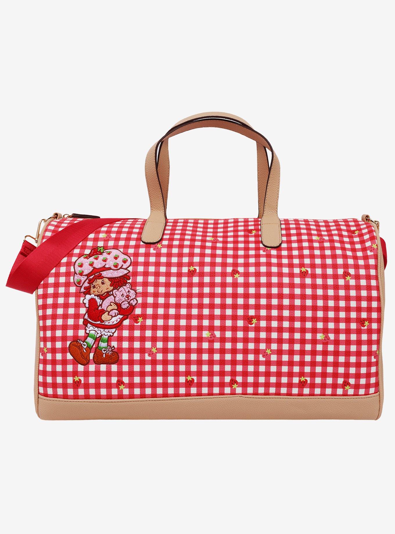 Strawberry Shortcake Gingham Weekender Duffle Bag, , hi-res