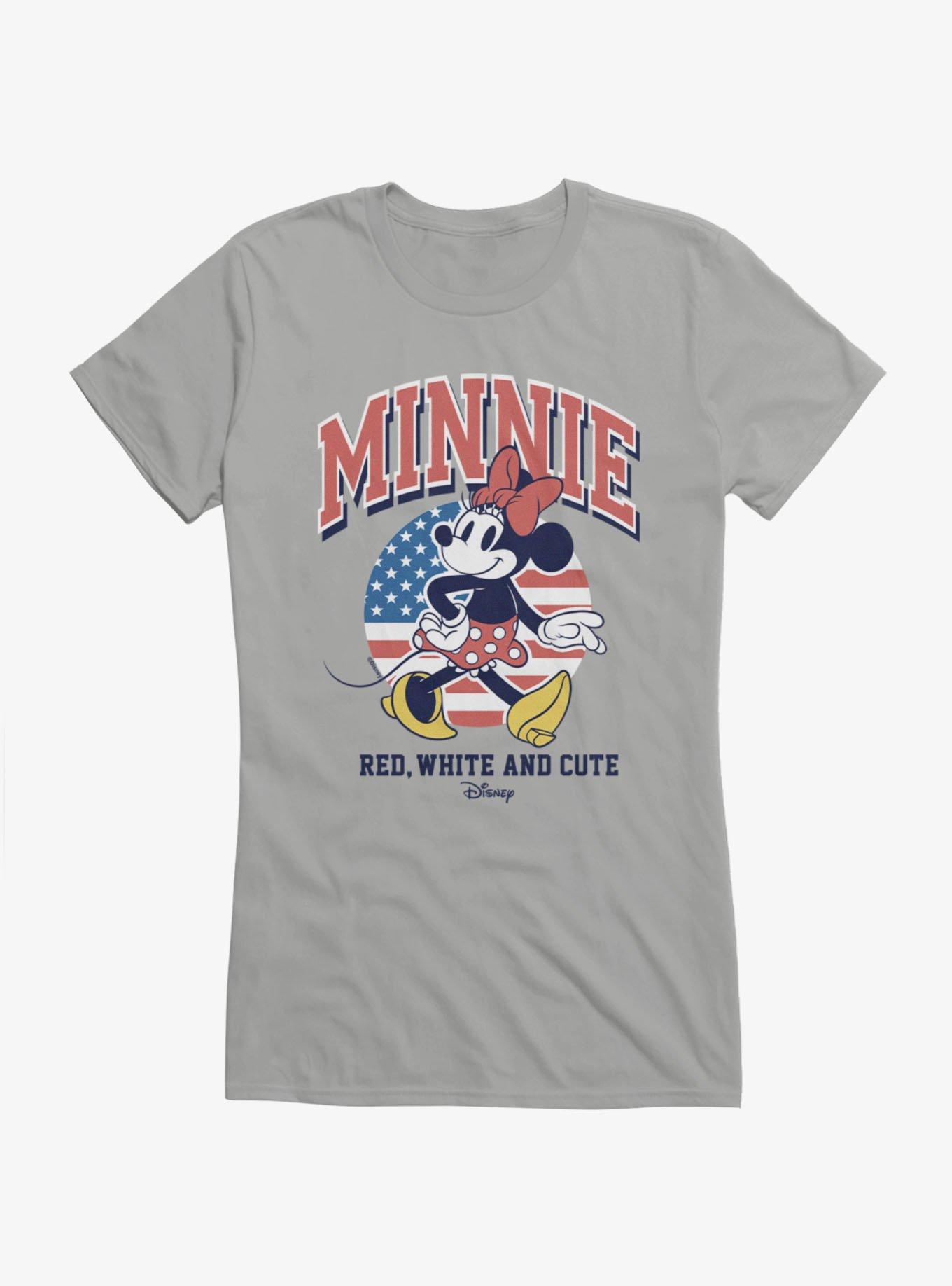 Disney Minnie Mouse Red, White And Cute Girls T-Shirt, , hi-res