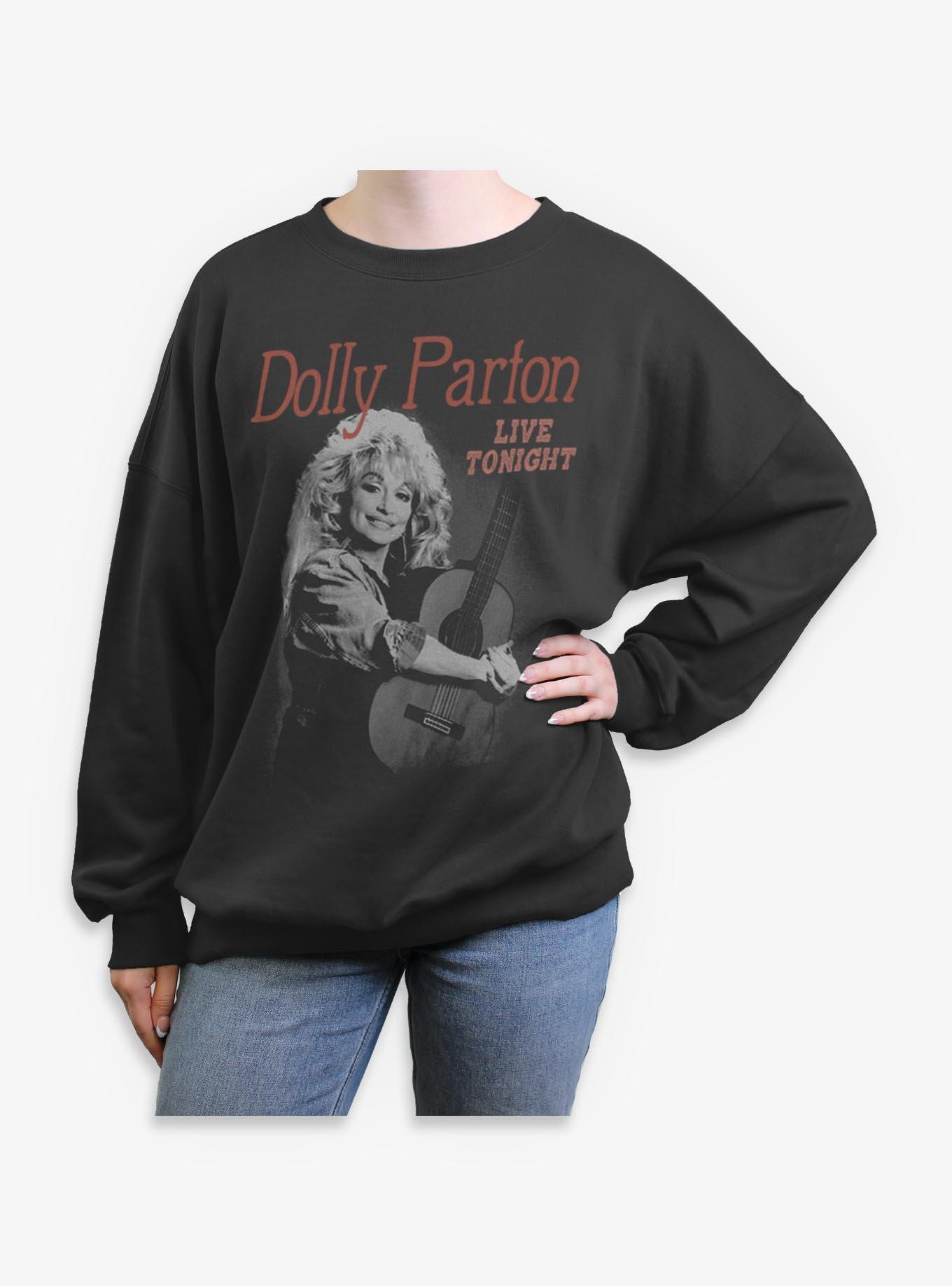 Dolly Parton Live Tonight Girls Oversized Sweatshirt, , hi-res