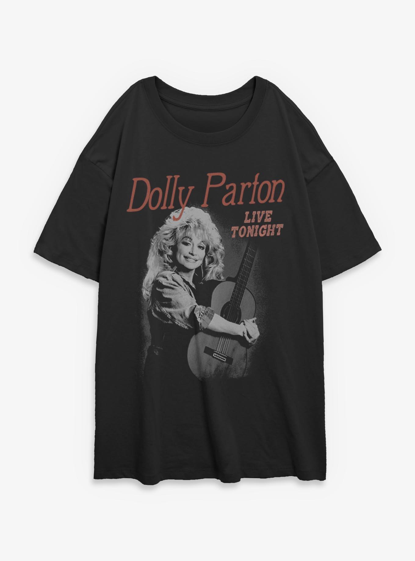 Dolly Parton Live Tonight Girls Oversized T-Shirt, , hi-res