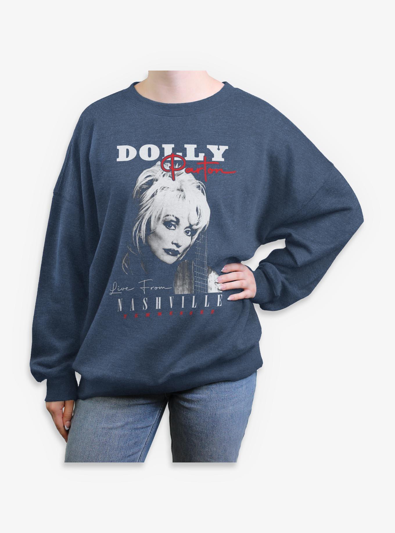 Dolly Parton Live From Nashville Girls Oversized Sweatshirt, , hi-res