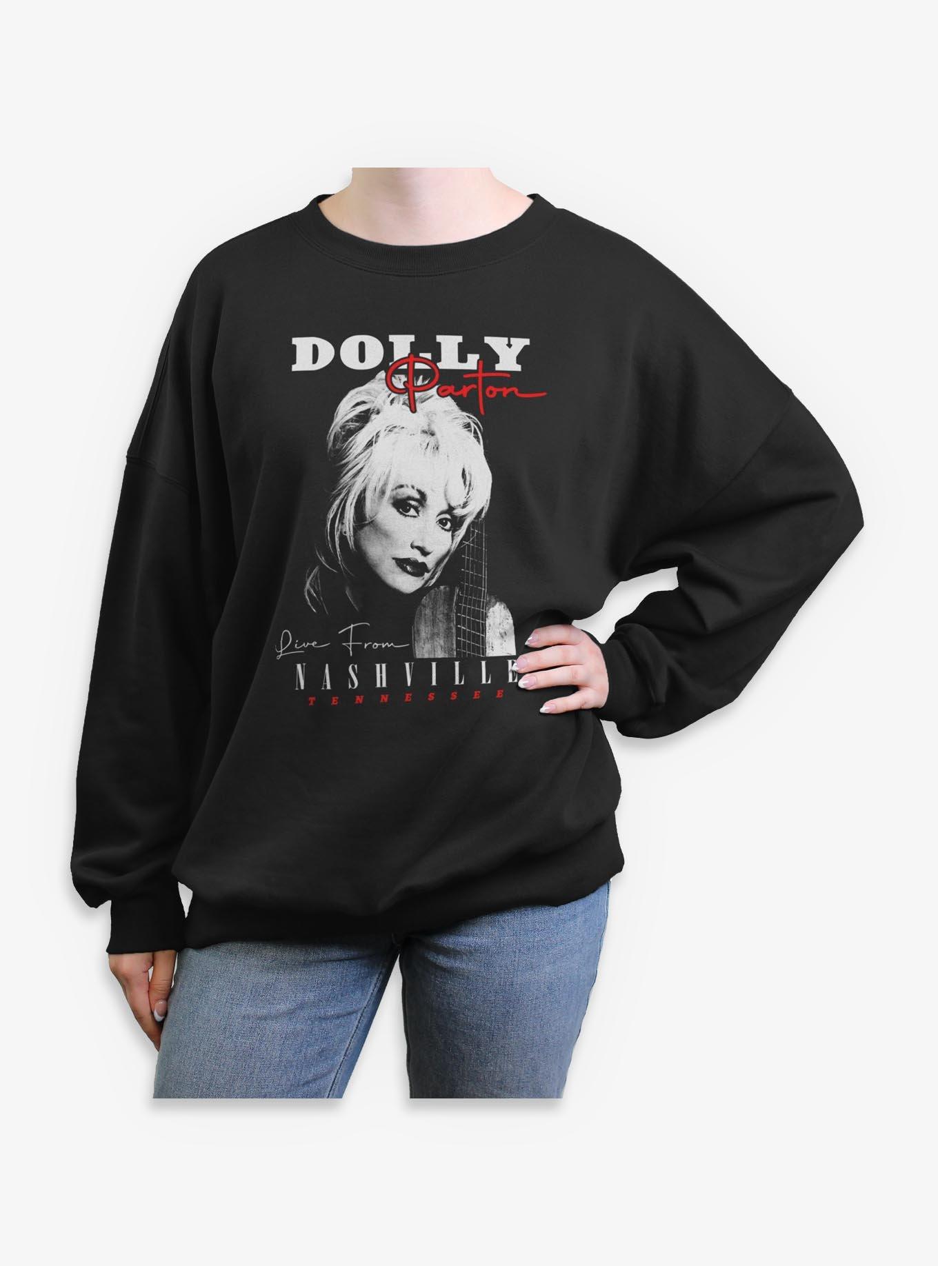 Dolly Parton Live From Nashville Girls Oversized Sweatshirt, , hi-res