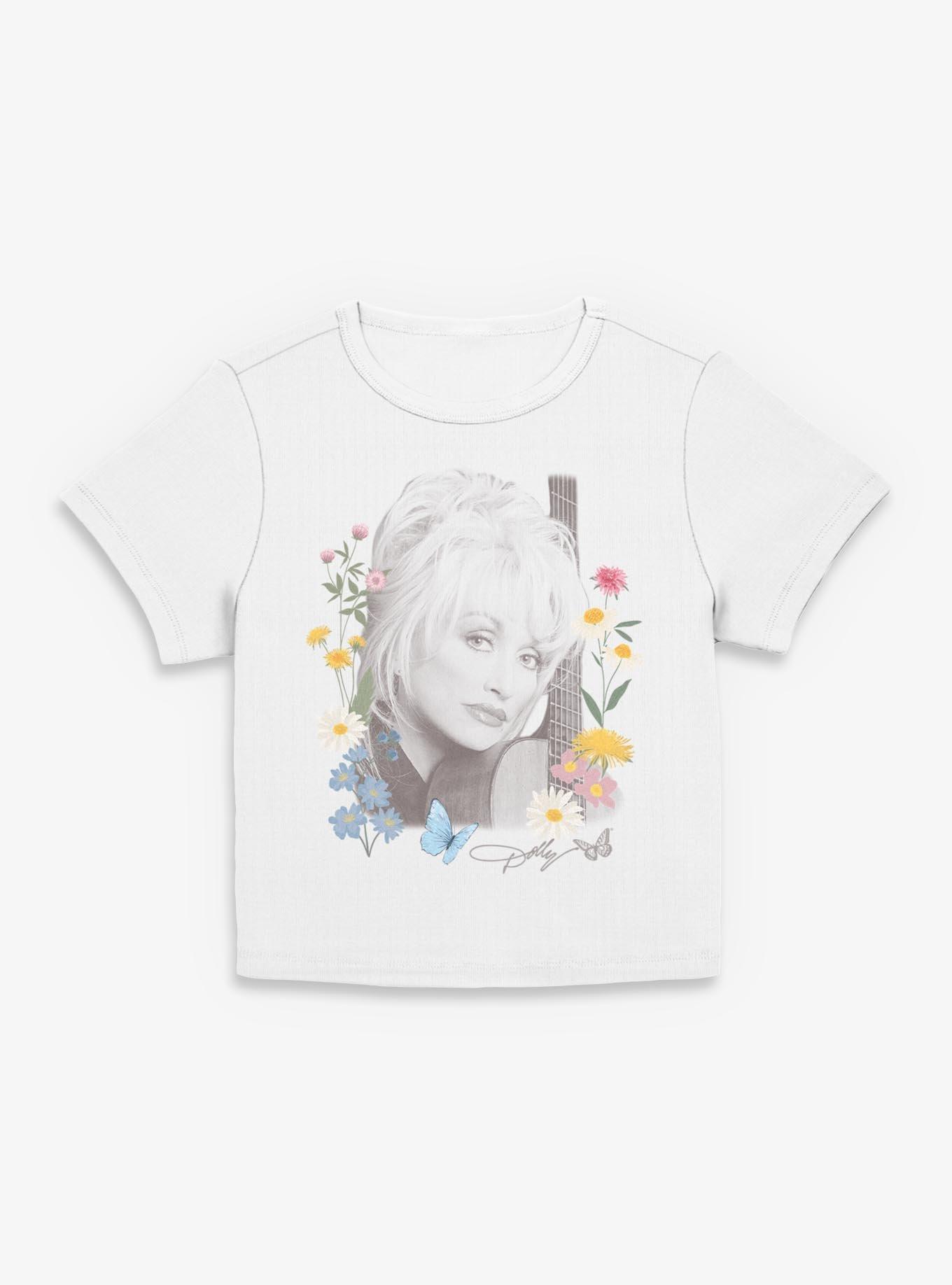 Dolly Parton Wildflowers Portrait Girls Baby T-Shirt, , hi-res