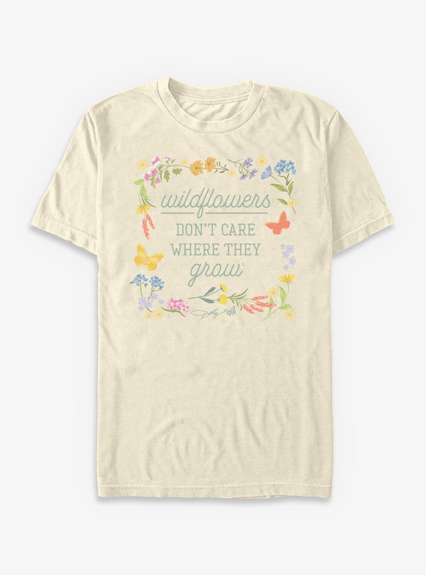 Dolly Parton Wildflowers Don't Care T-Shirt, , hi-res